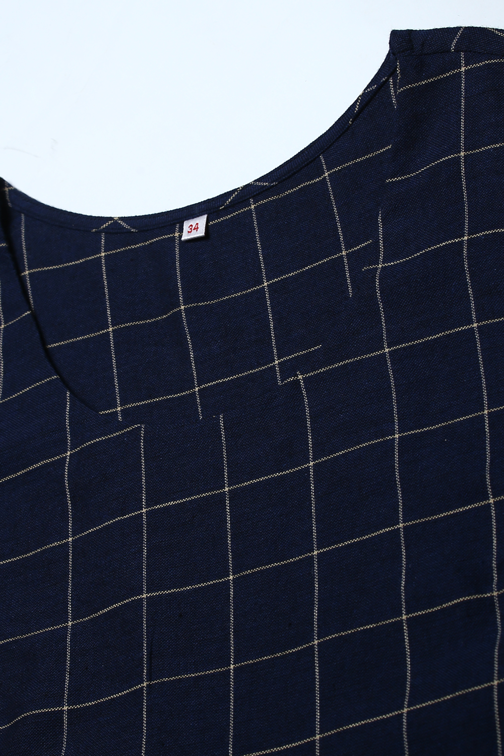 Navy Cotton Straight Kurta Palazzo Suit Set image number 2