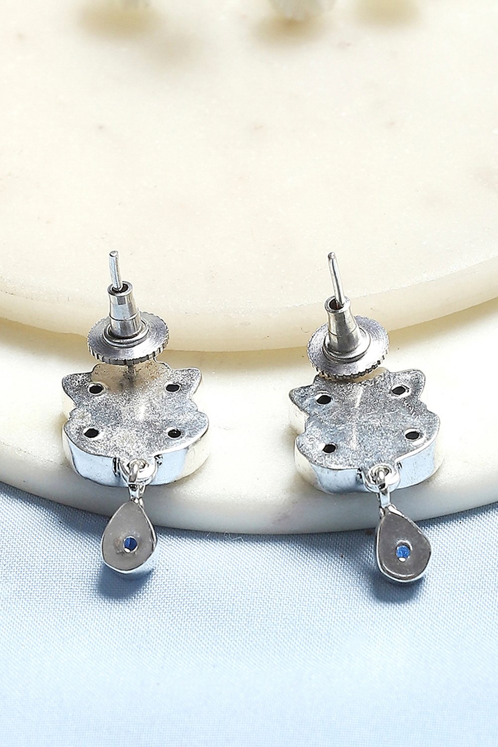Navy Brass Drop & Danglers image number 2