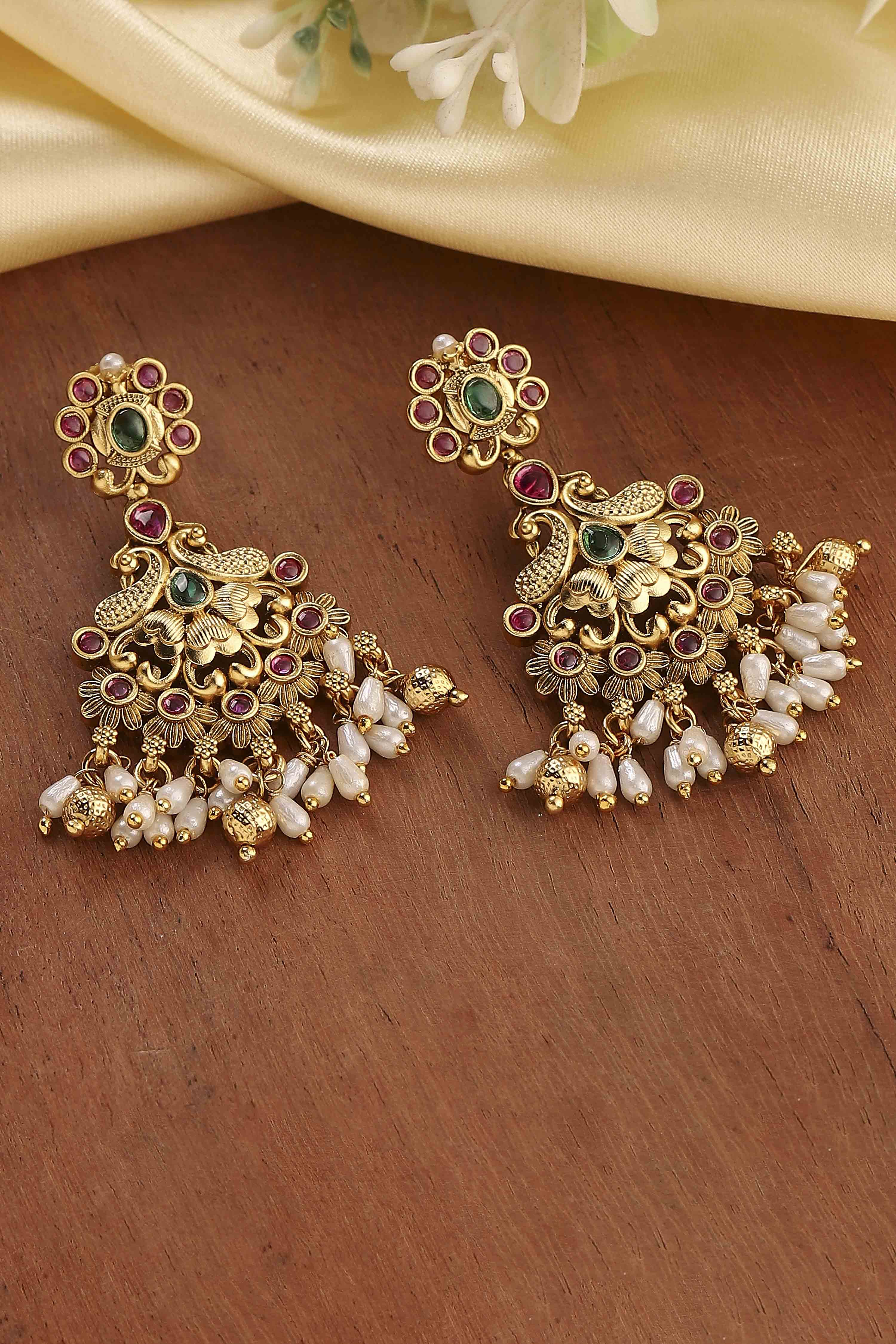 Multi Brass Drop & Danglers image number 0