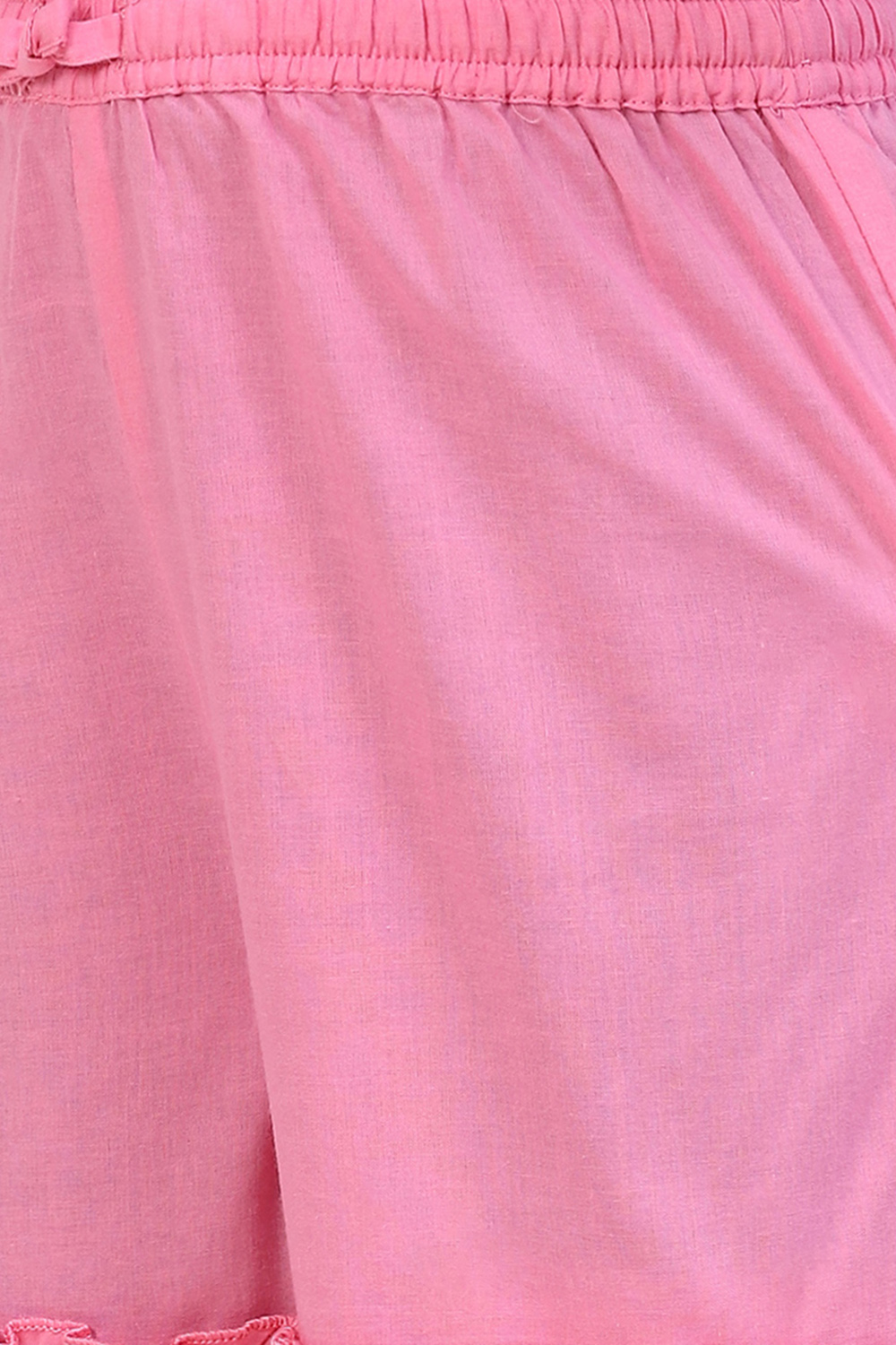 Pink Cotton A-Line Printed Kurta Set image number 2