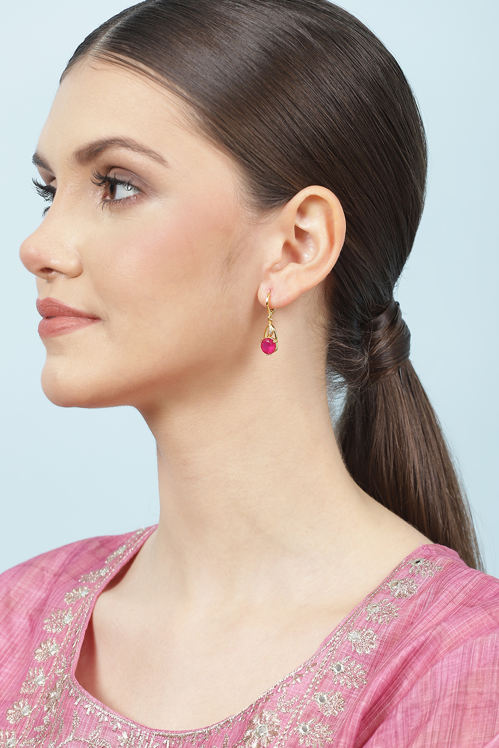 Red Brass Earrings image number 3