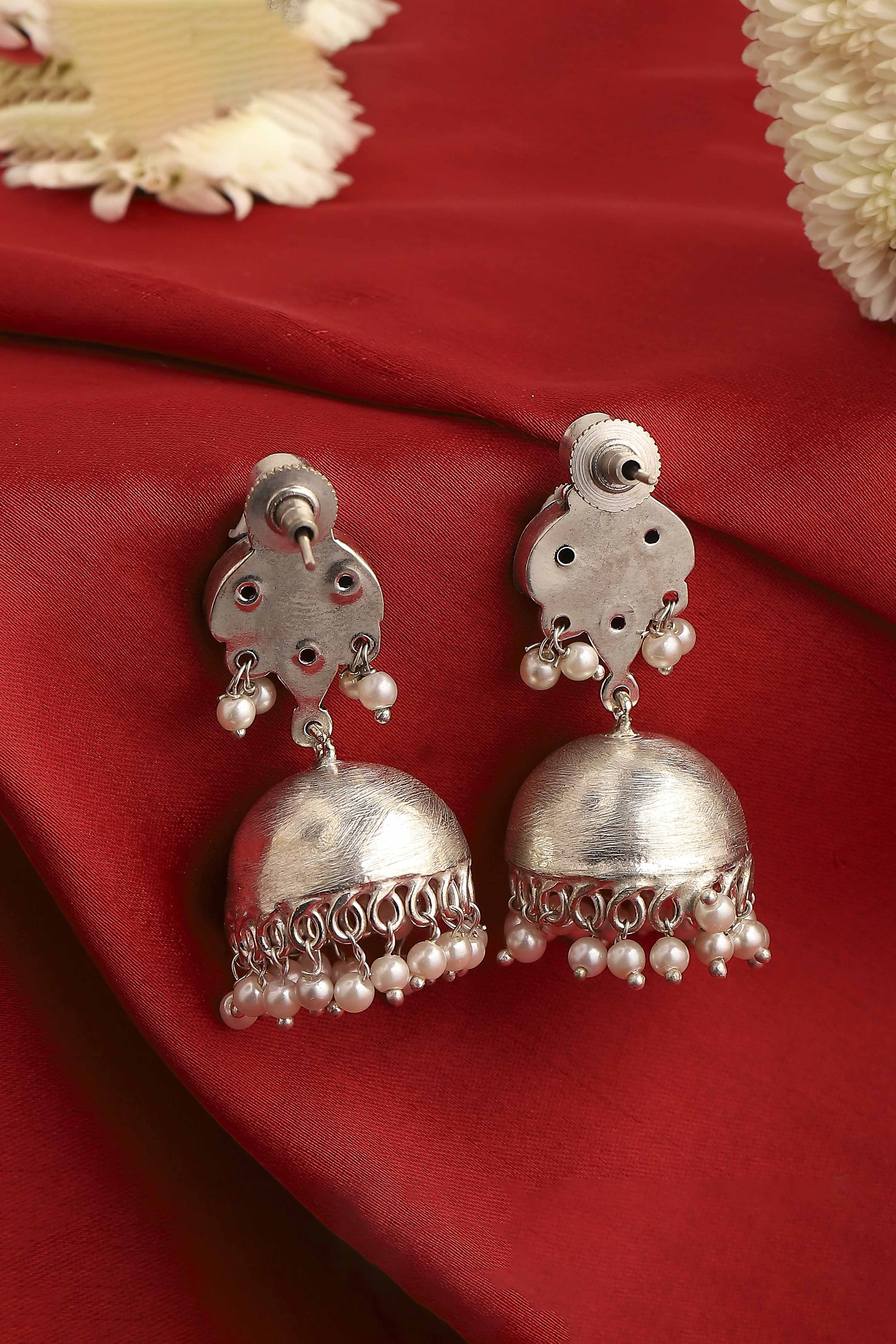 Multicolor Brass Jhumka image number 2