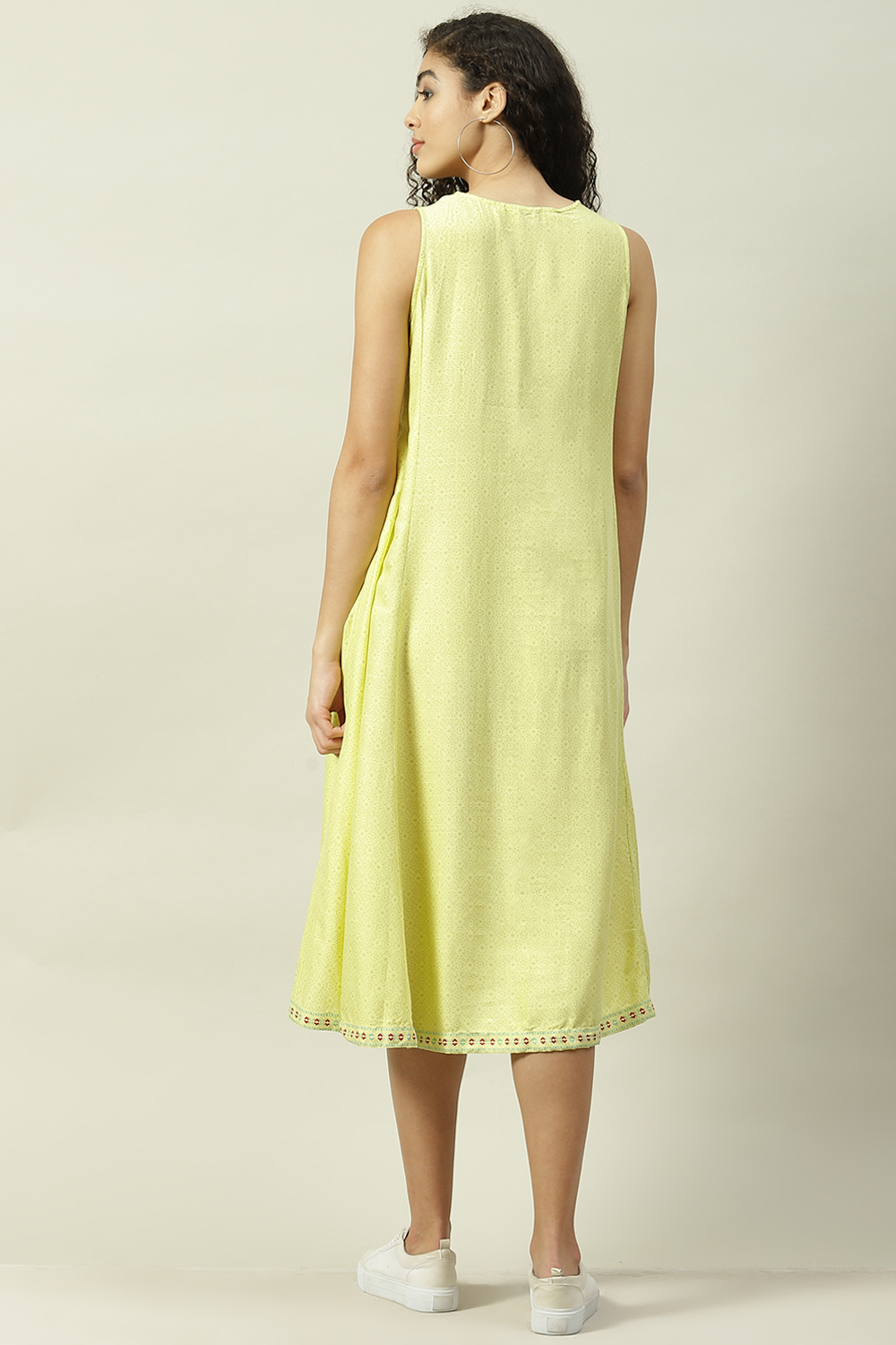 Lime LIVA A Line Dress image number 4