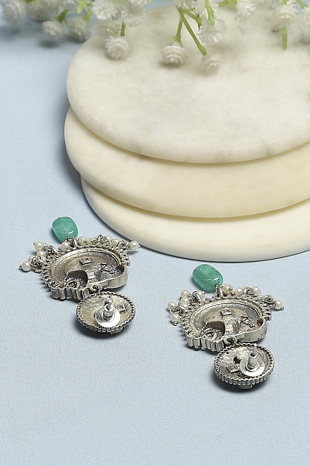 Green Stone Earrings image number 2