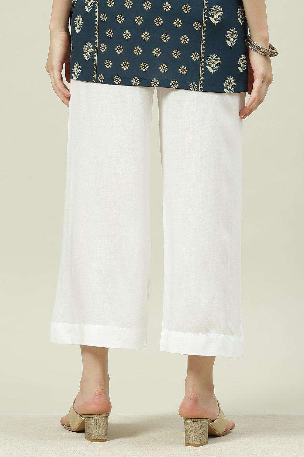 Black Rayon Palazzo image number 4