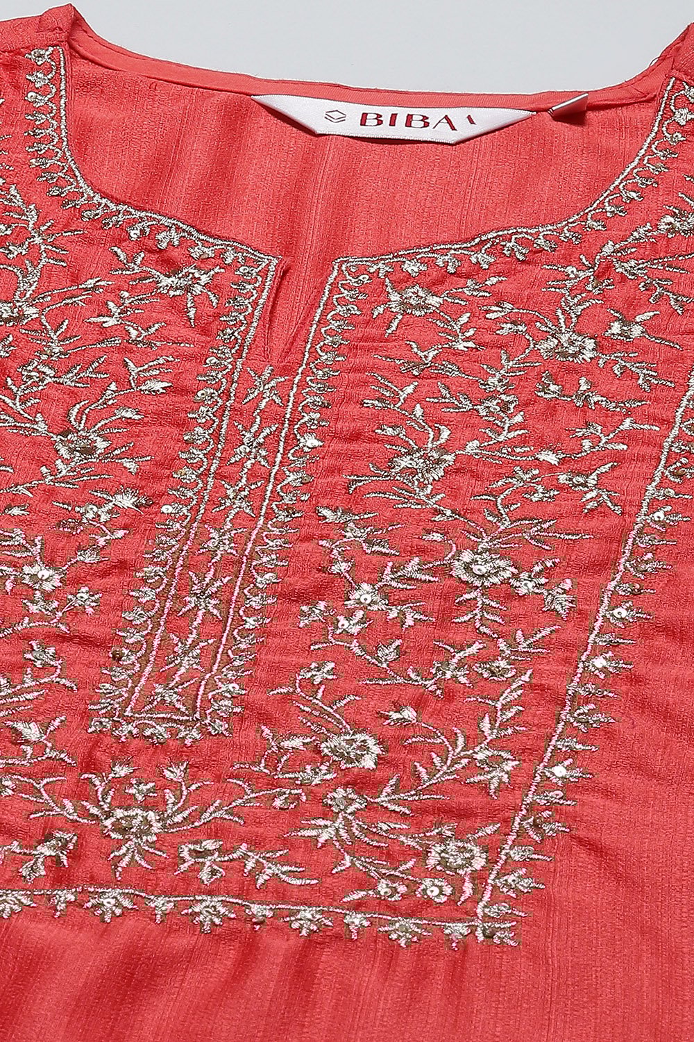 Mustard Art Silk Straight Kurta Slim Pants Suit Set image number 1