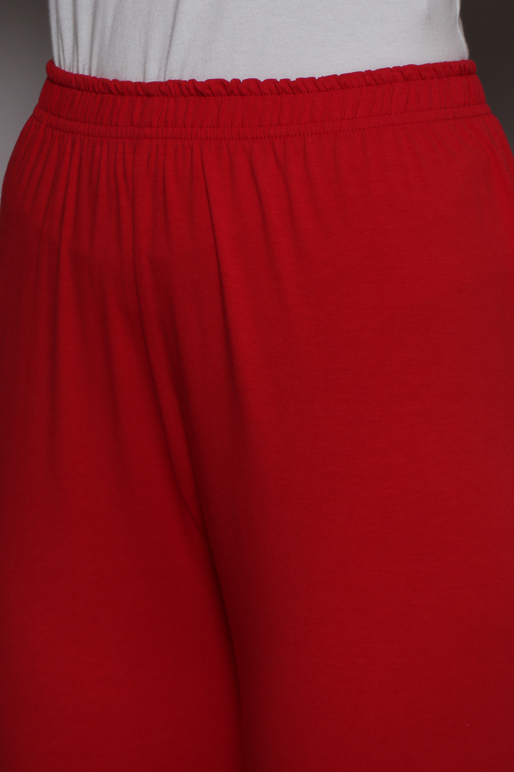 Maroon Cotton Lycra Knitted Churidar image number 6
