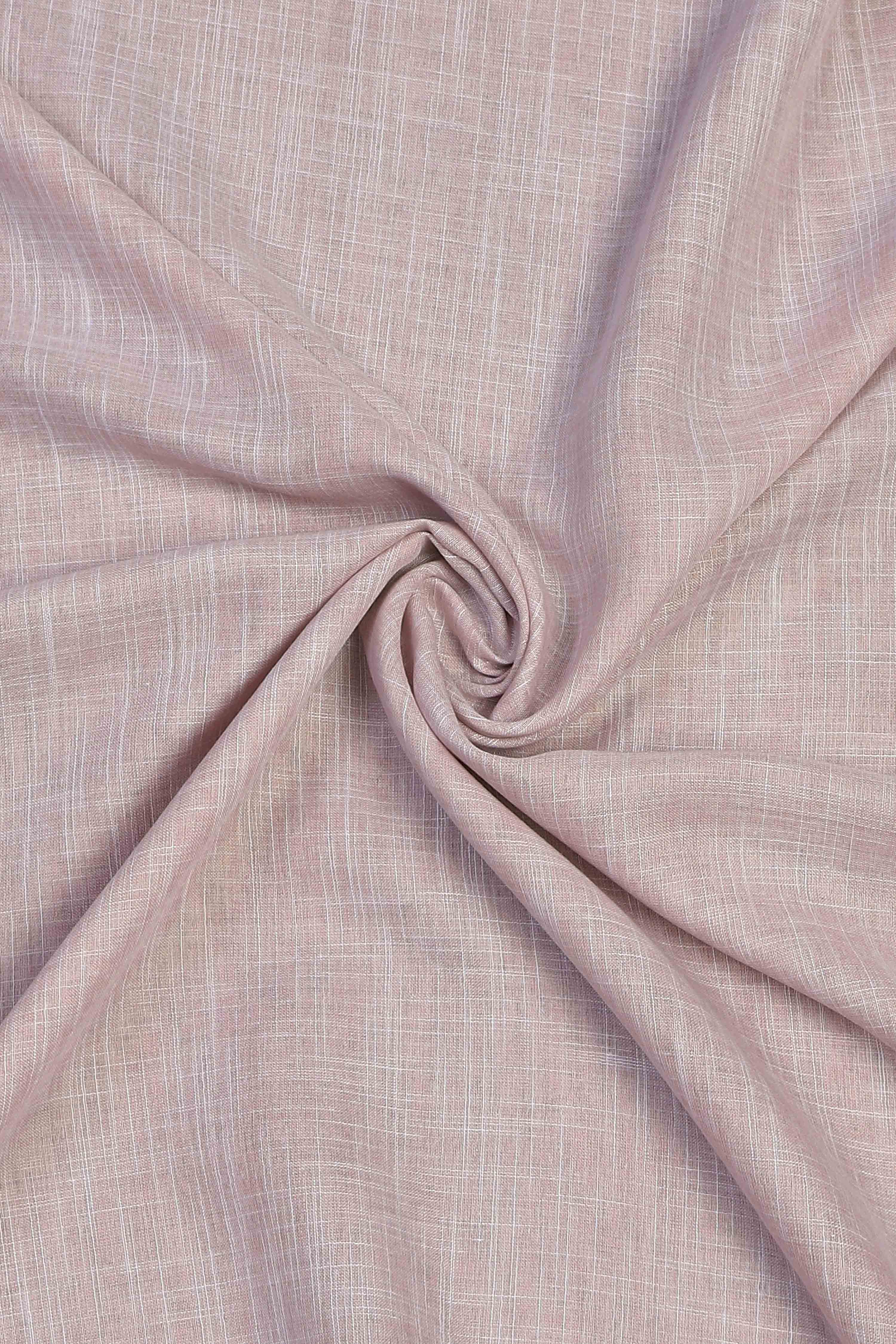 Pink Linen Unstitched Suit Set image number 2