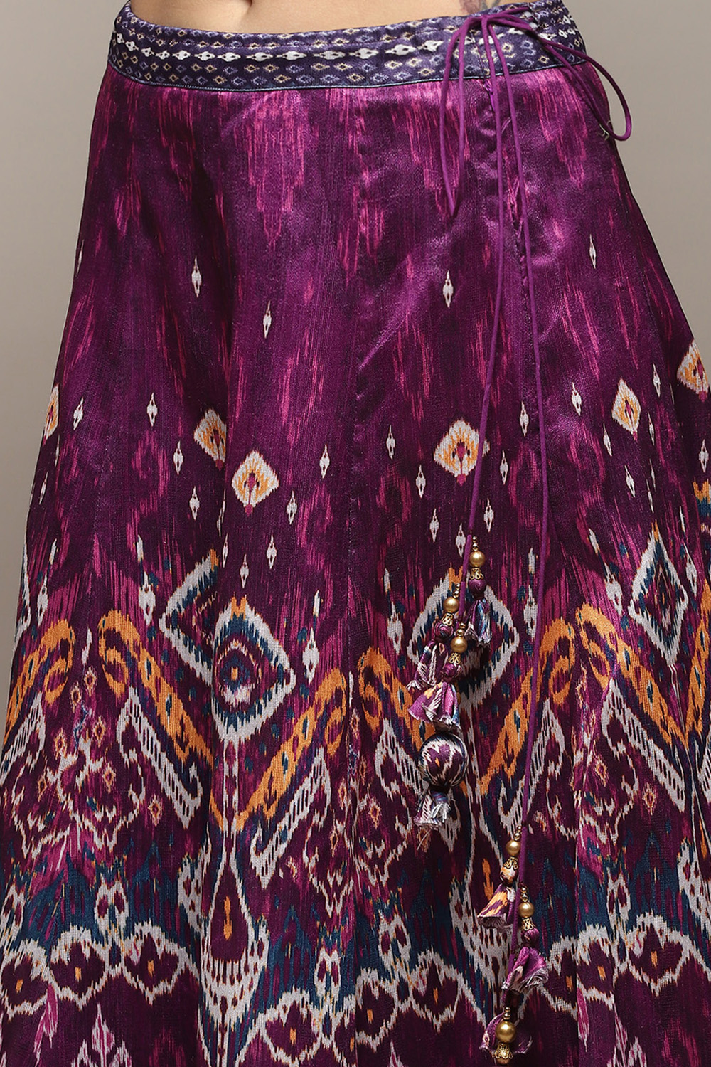 Pink & Purple Polyester Printed 2 Piece Set image number 2