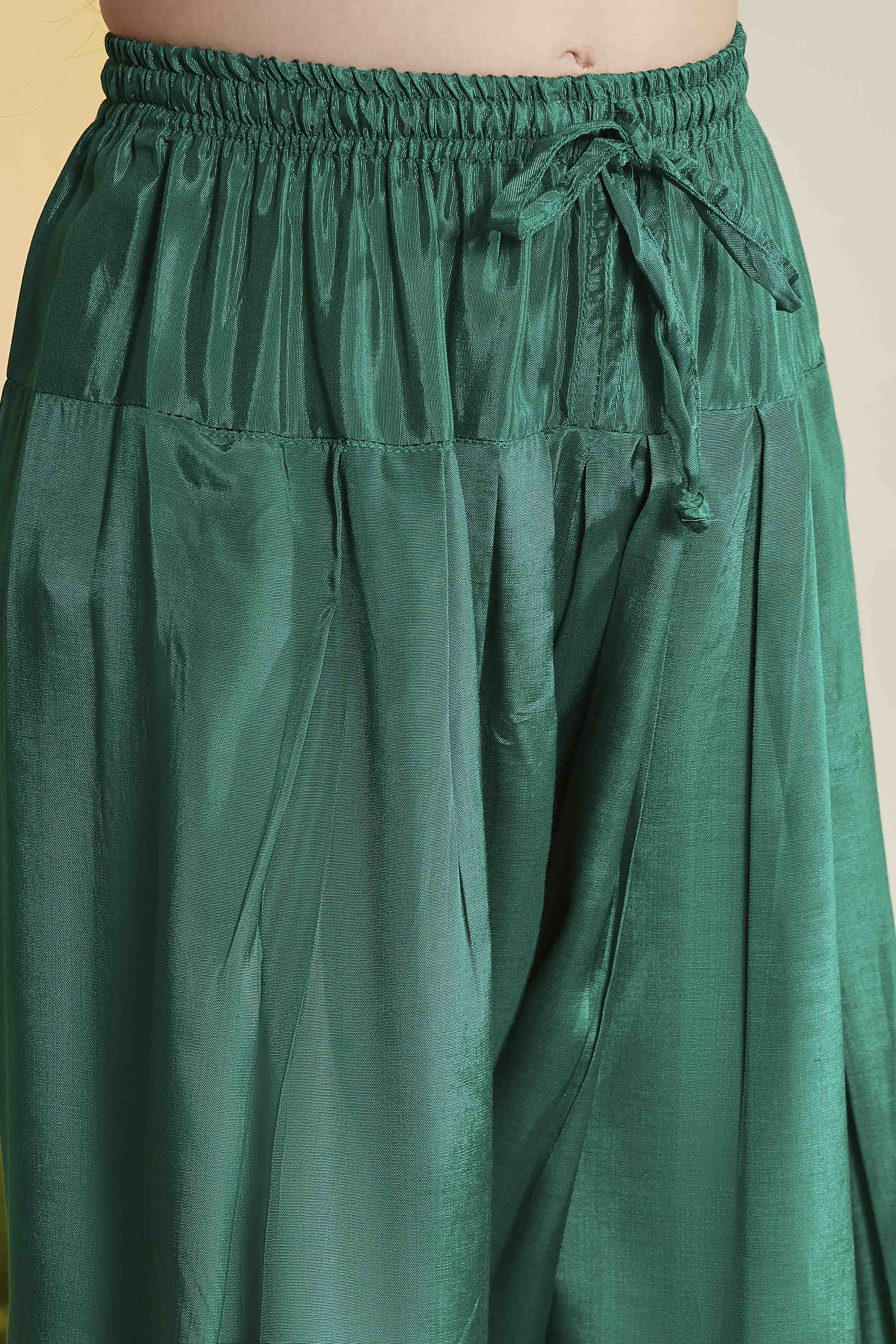 Pink Viscose Blend Straight Suit Set image number 2