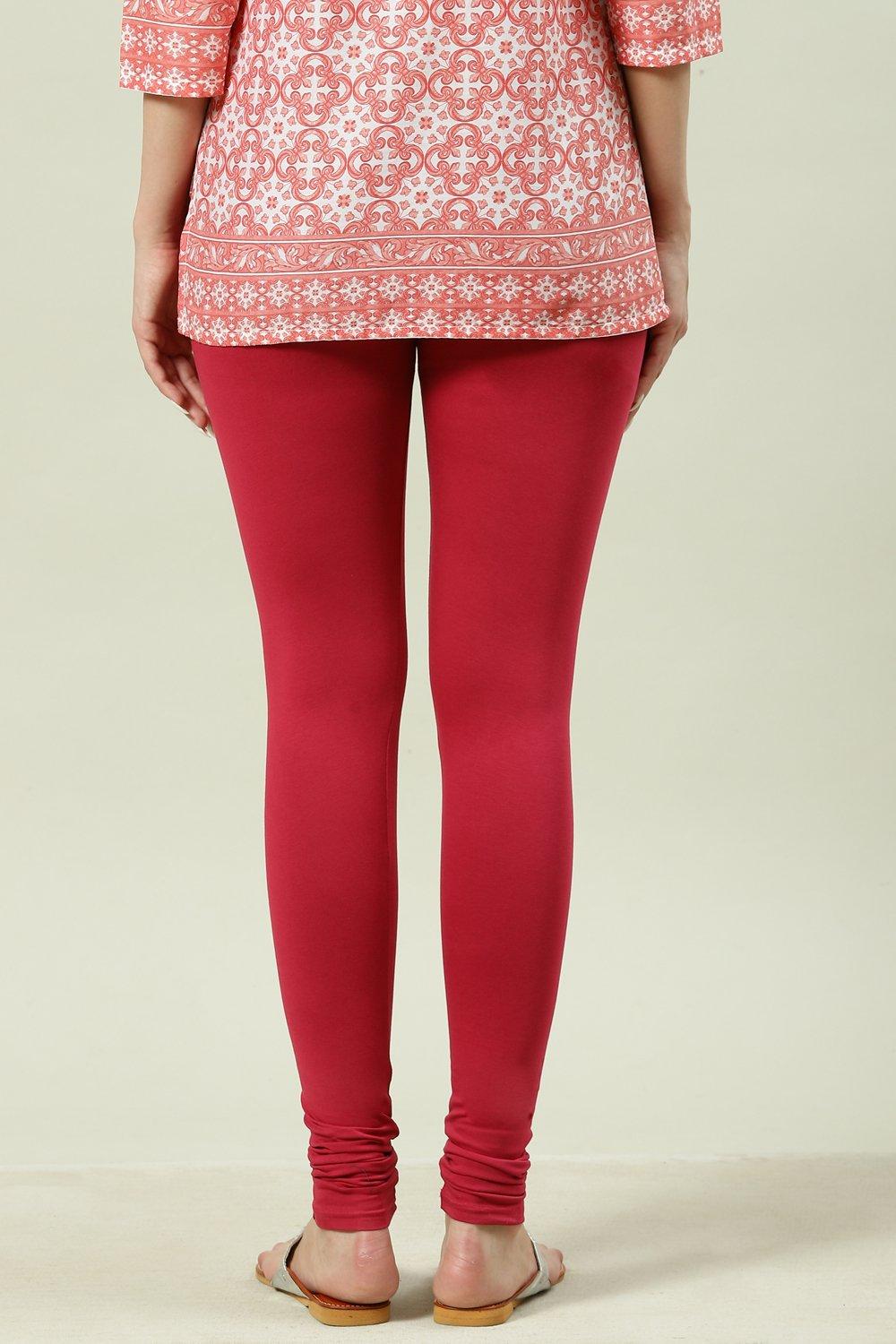 Camel Cotton Blend Solid Churidar image number 4