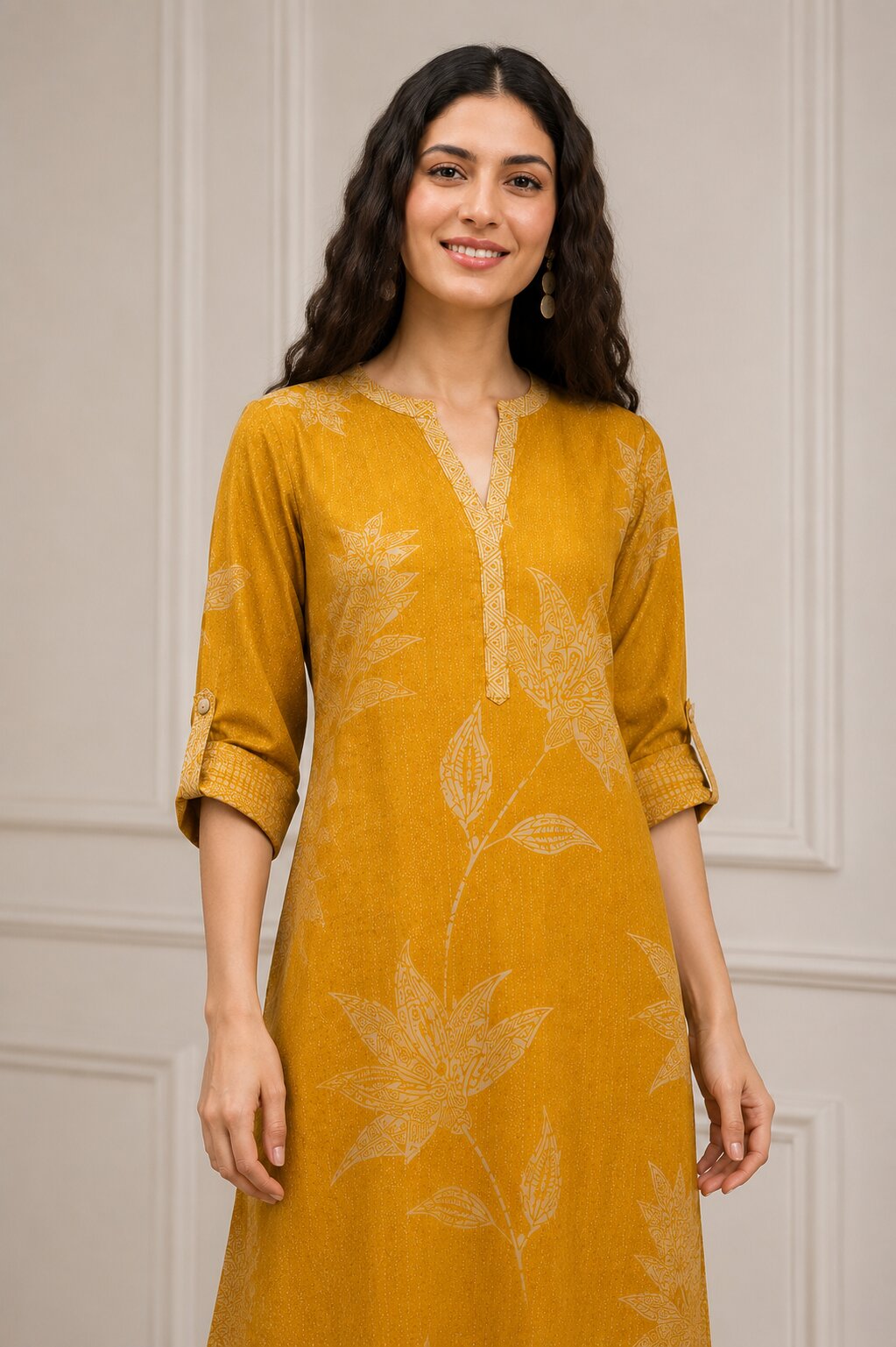 Red Viscose Rayon Printed Straight Suit Set image number 1