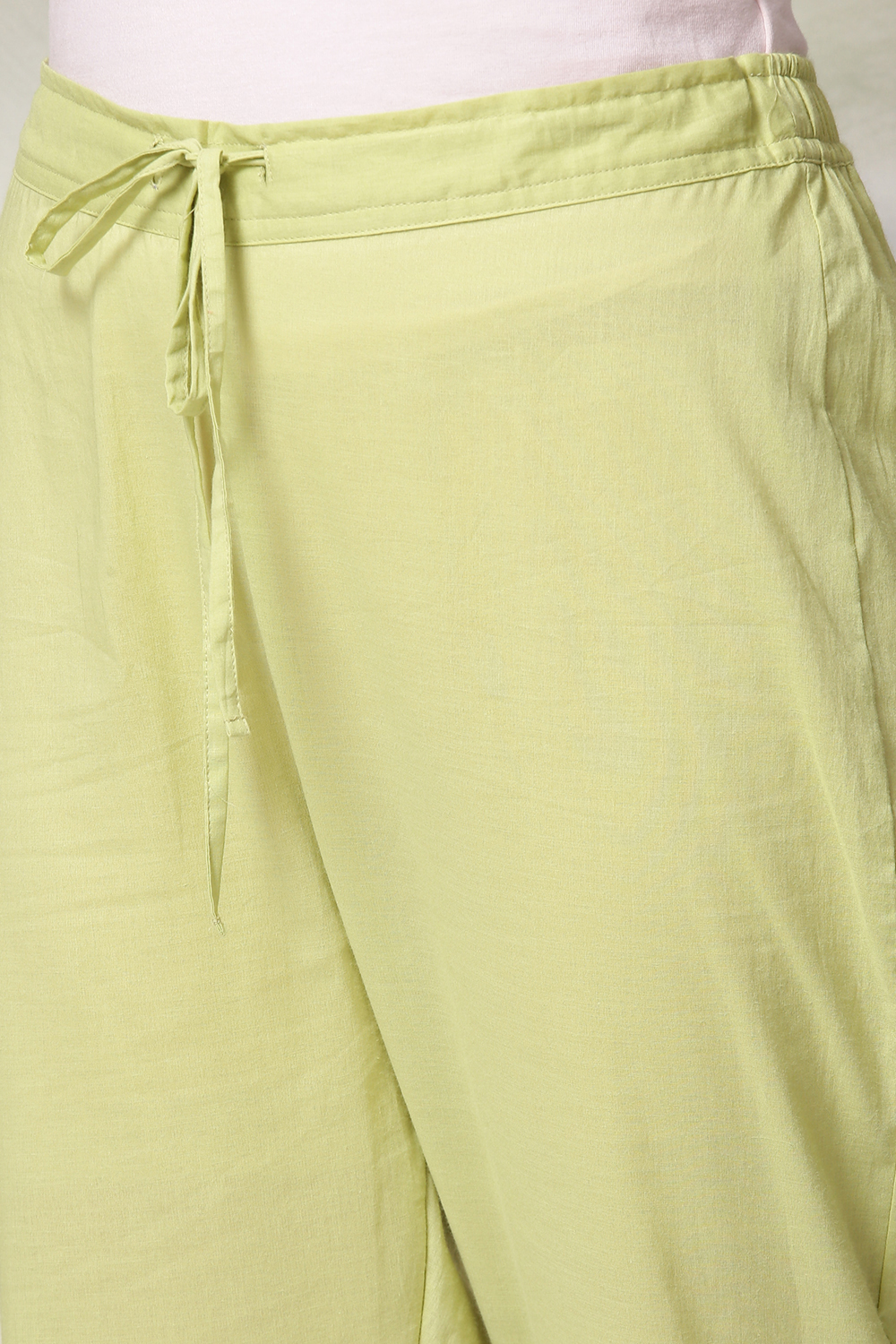 Peach Art Silk A-Line Kurta Regular Pant Suit Set image number 3
