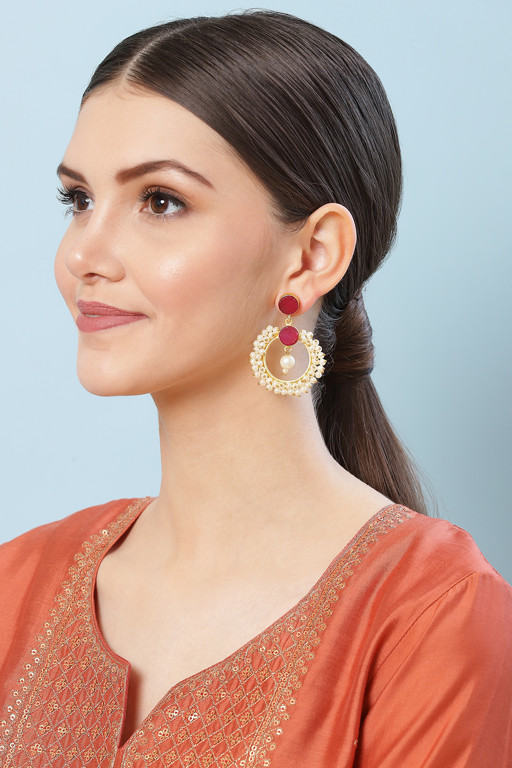 Red Earrings image number 3