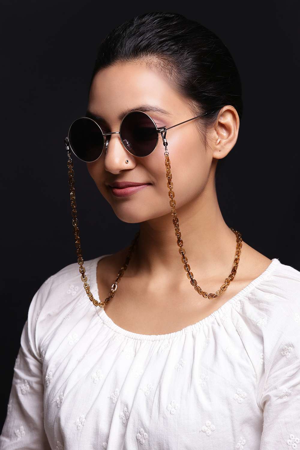 Brown Festive Eye Glass Chain image number 2