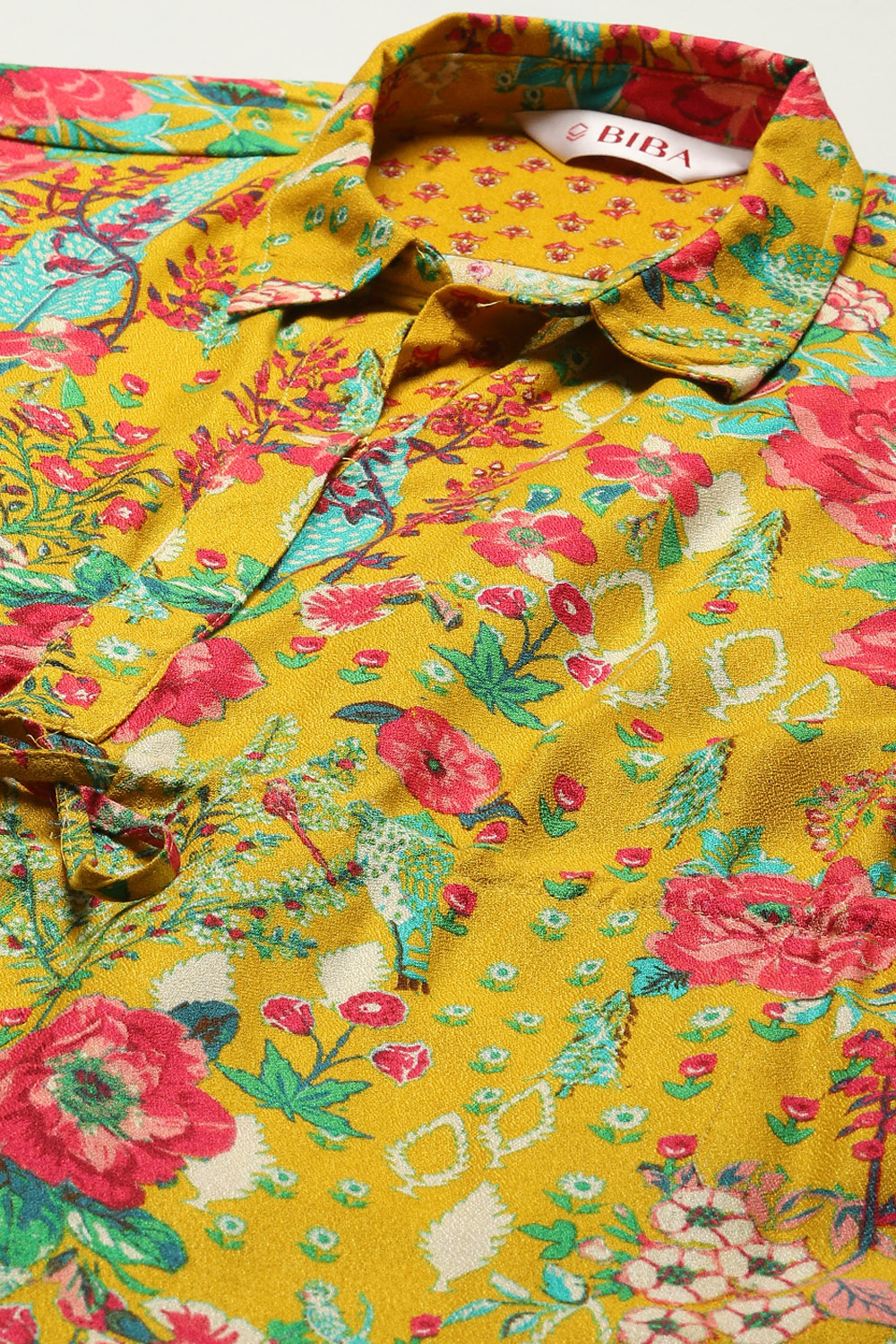 Teal LIVA Printed Top image number 1