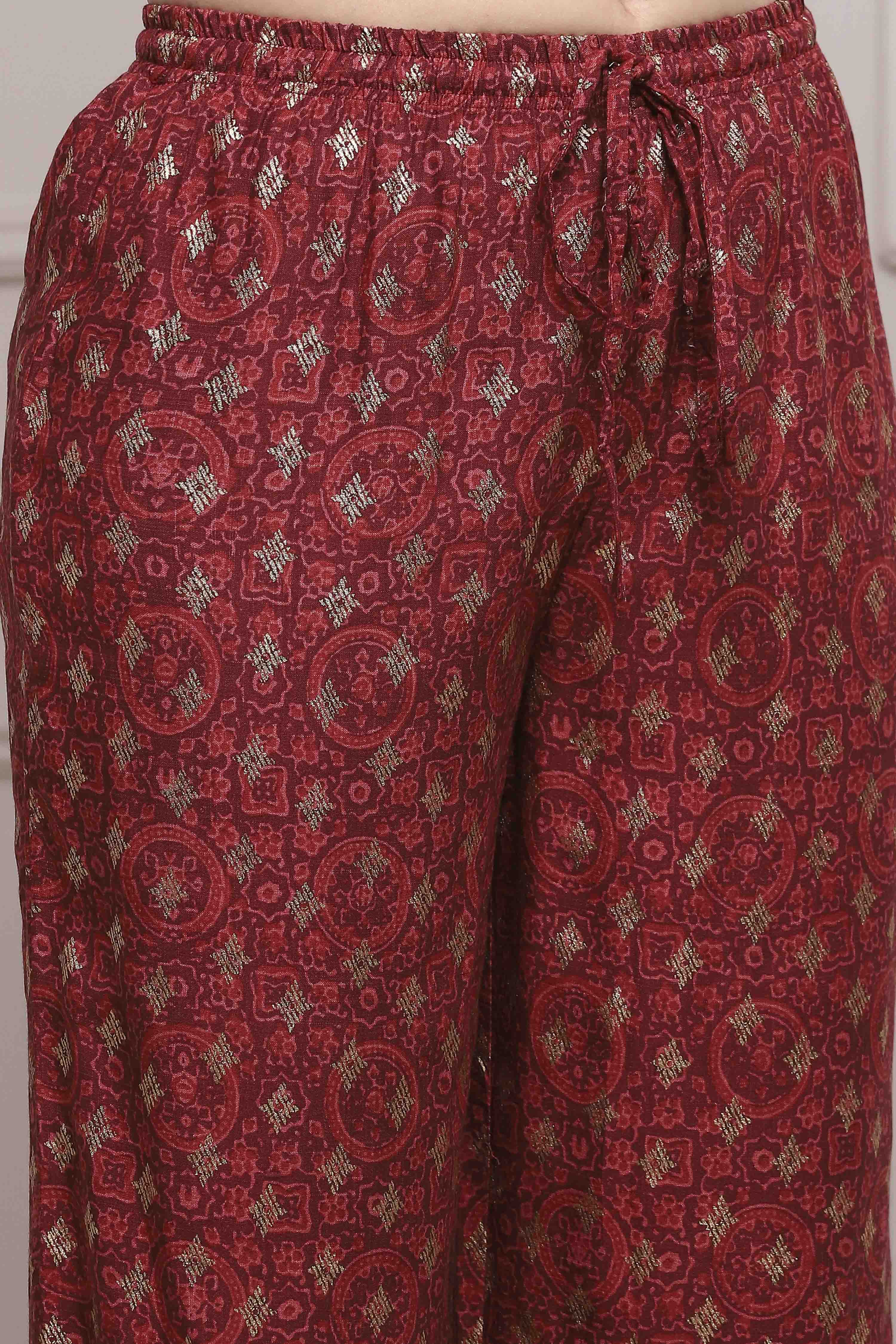 Rust Rayon Palazzo image number 1