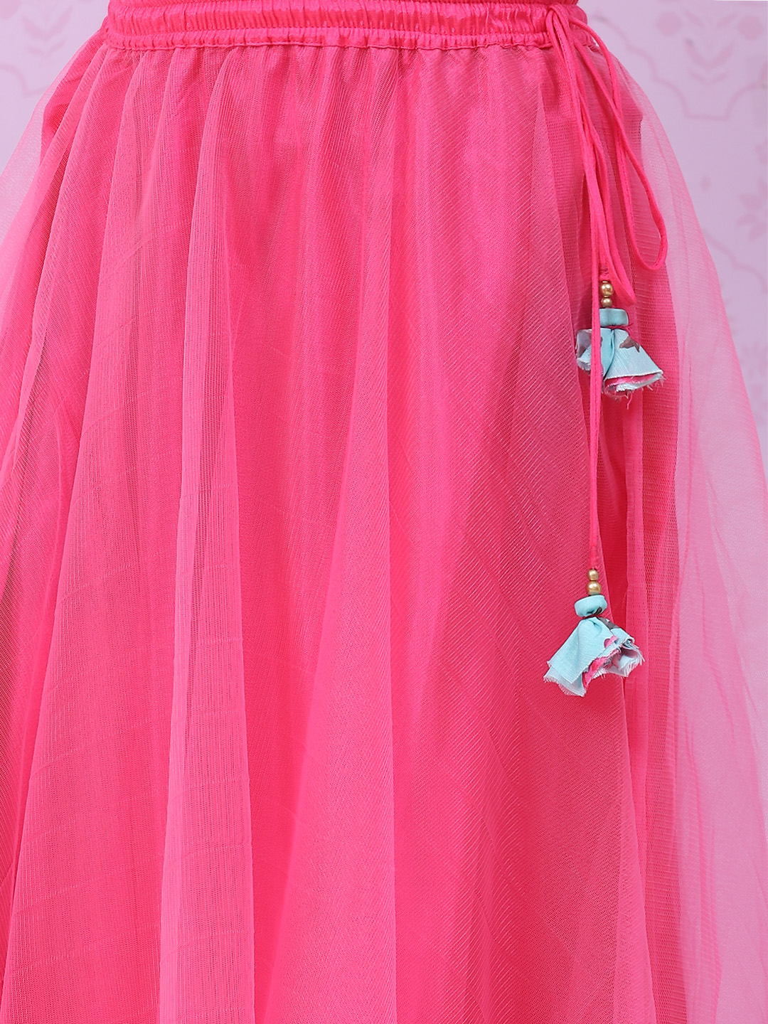 Pink Art Silk Lehenga Set image number 2