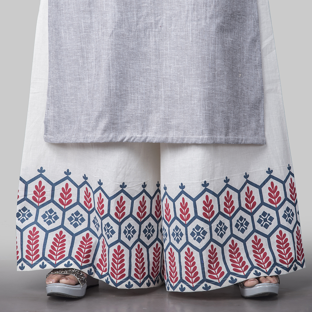 Grey Cotton Easy Stitch Suit Set image number 3