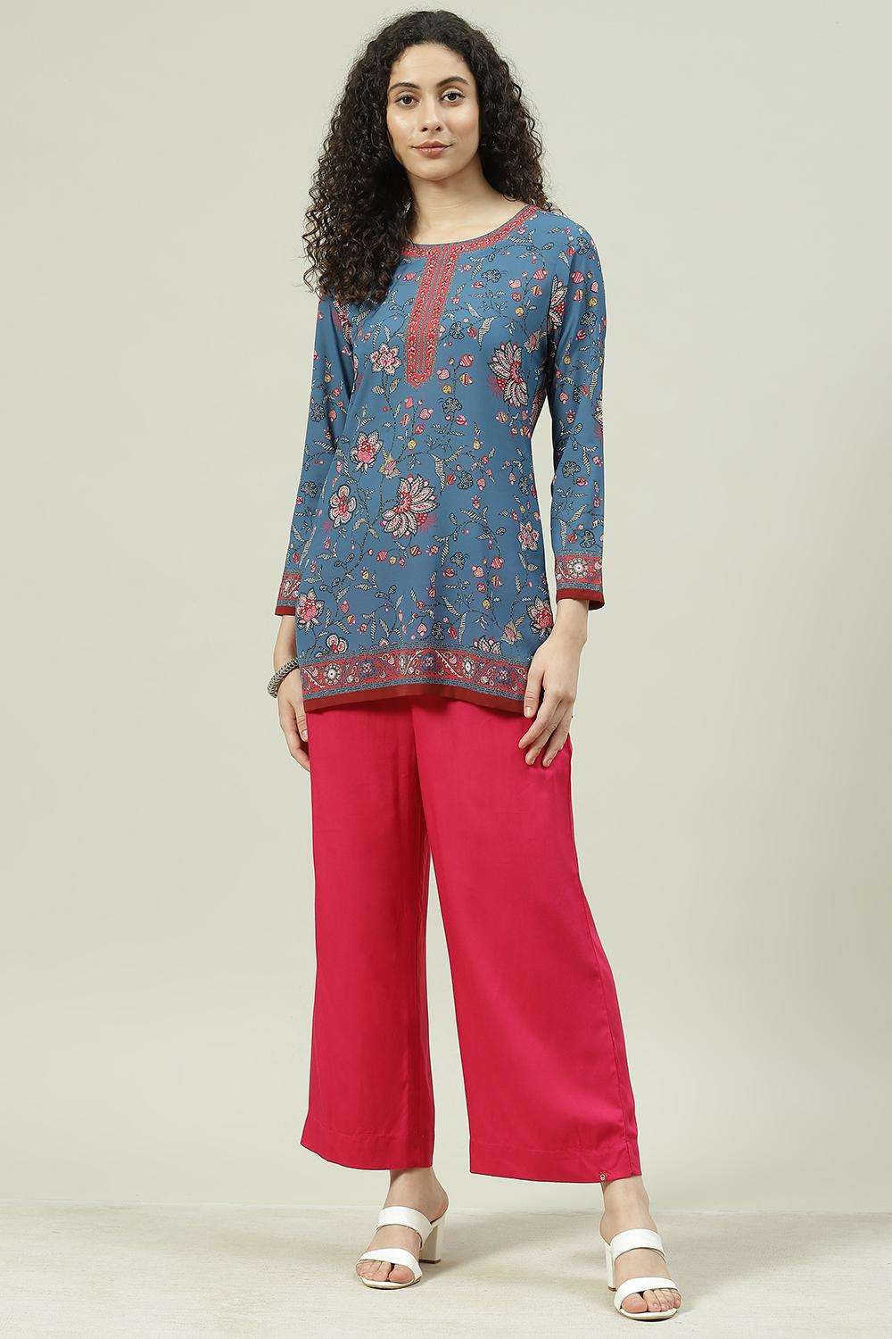 Black Rayon Palazzo image number 0