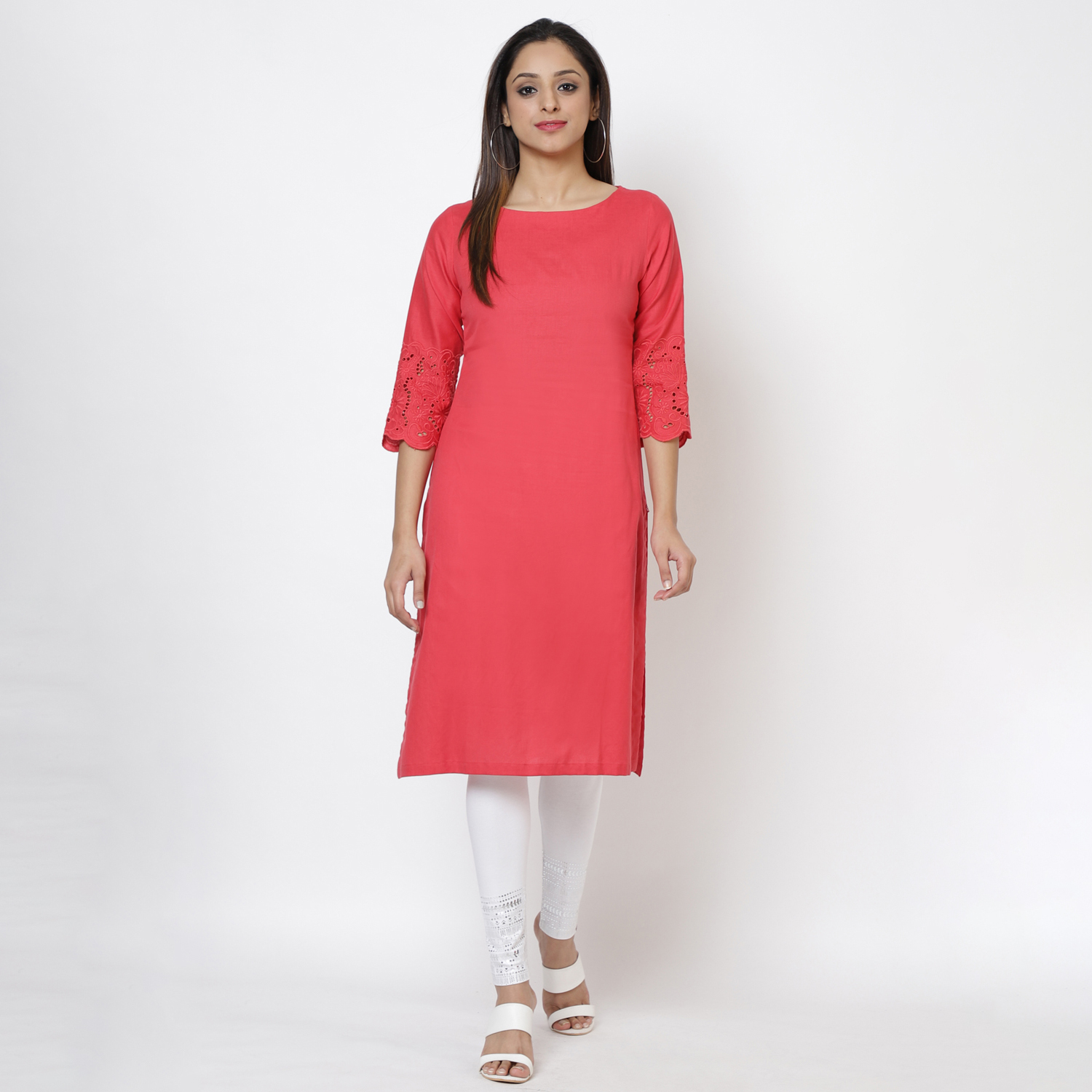 Indigo Cotton Straight Yarndyed Kurta image number 0