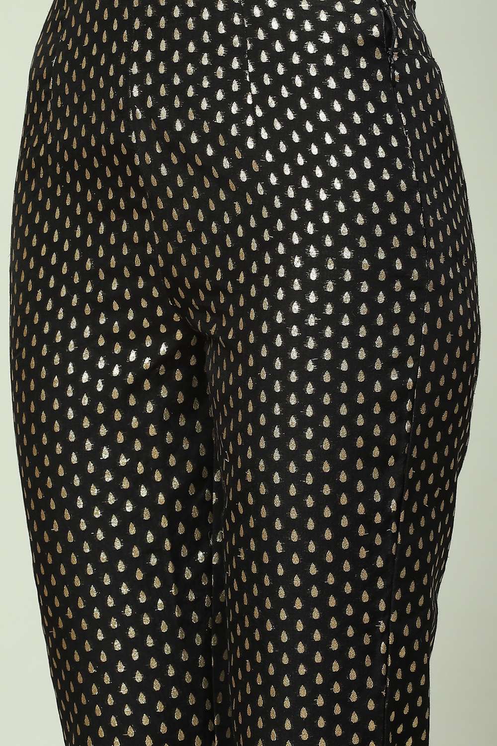 Black Polycotton Pants image number 1