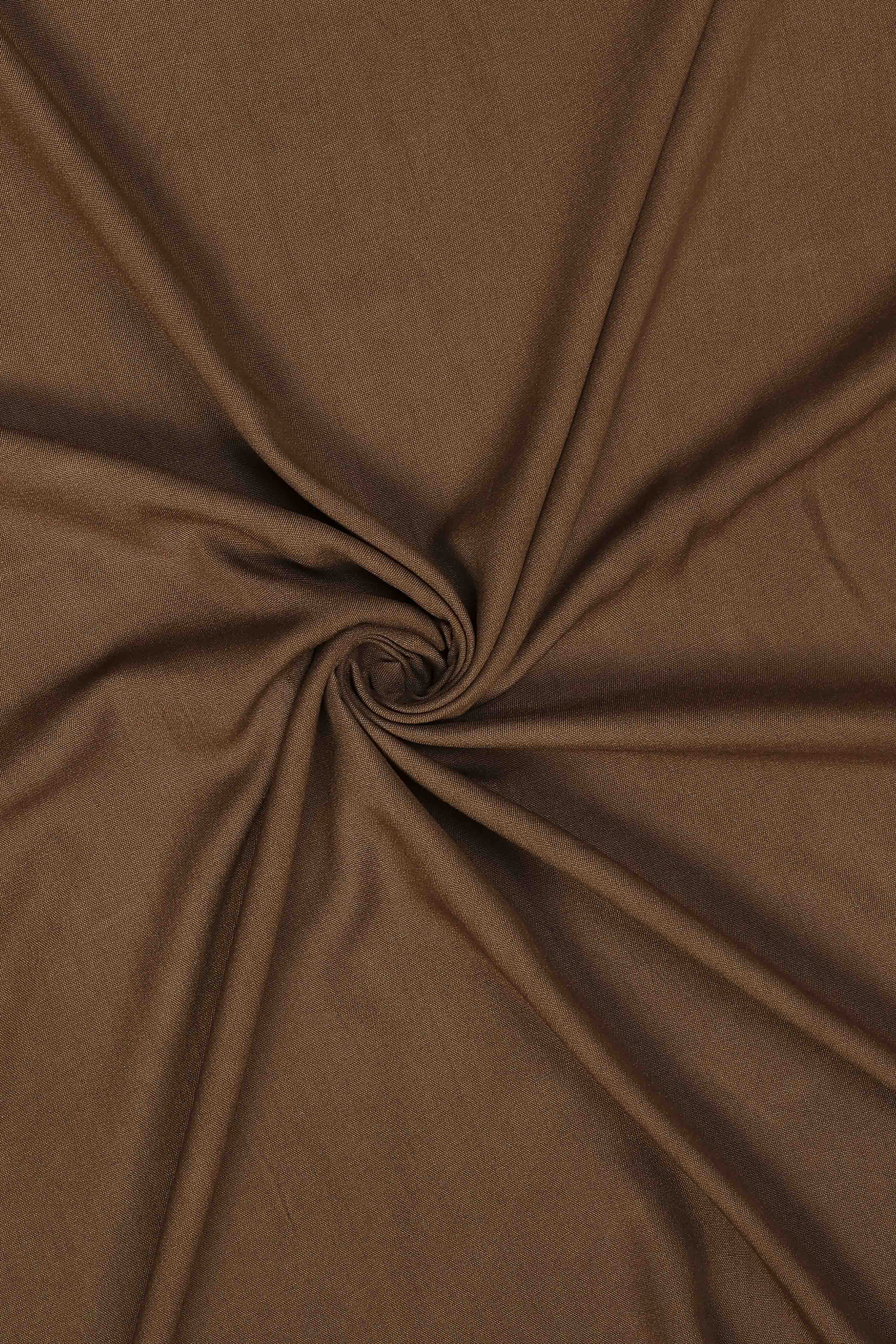 Dark Beige Linen Embroidered Unstitched Suit Set image number 2