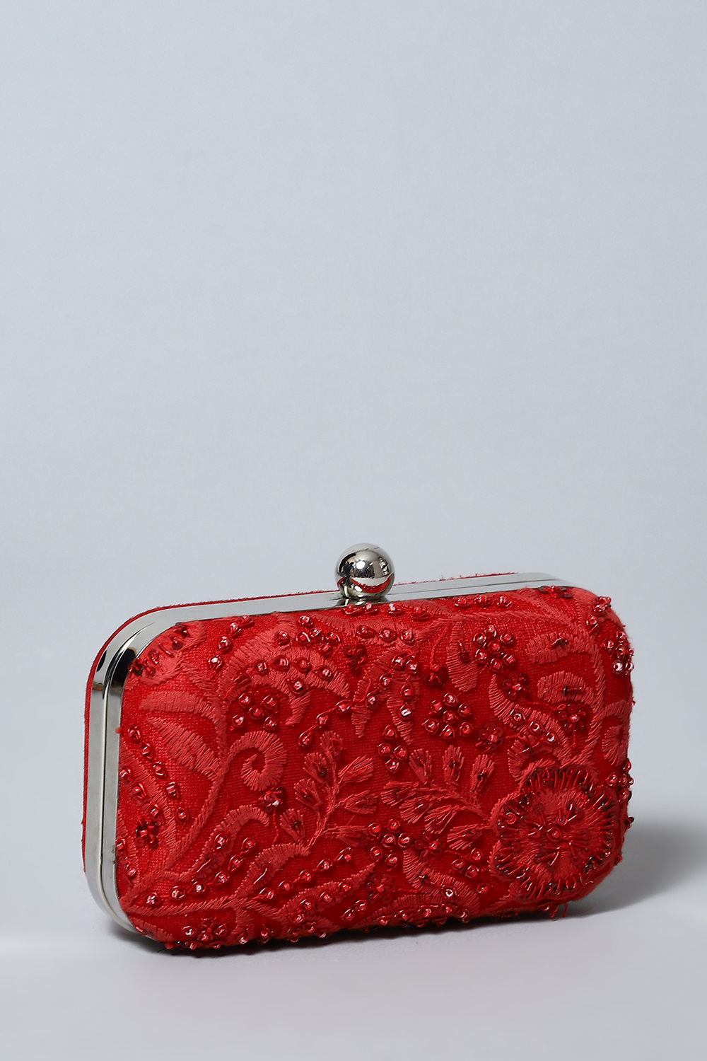 Red Silk Clutch image number 5