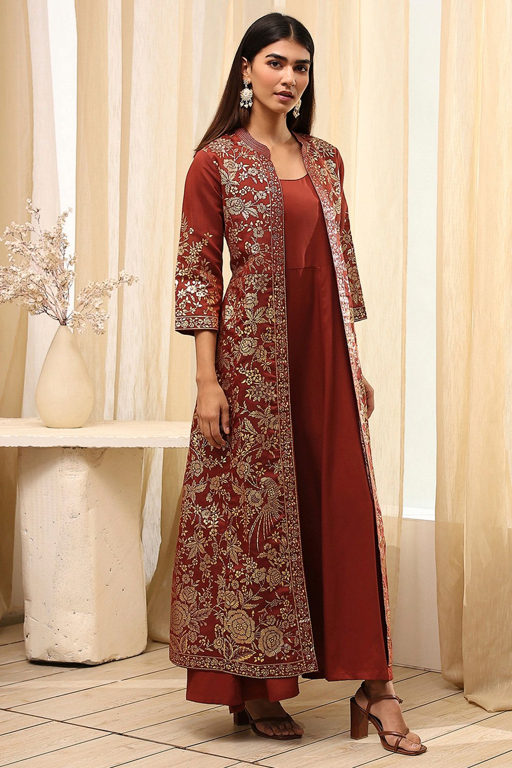 Cherry Polyester  Dress image number 4