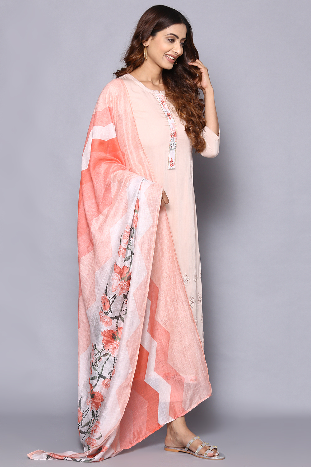 Fawn Muslin Easy Stitch Suit Set image number 5