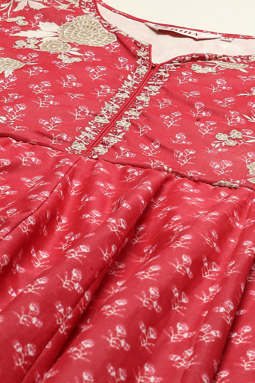 Indigo Cotton Anarkali Kurta Churidar Suit Set image number 1