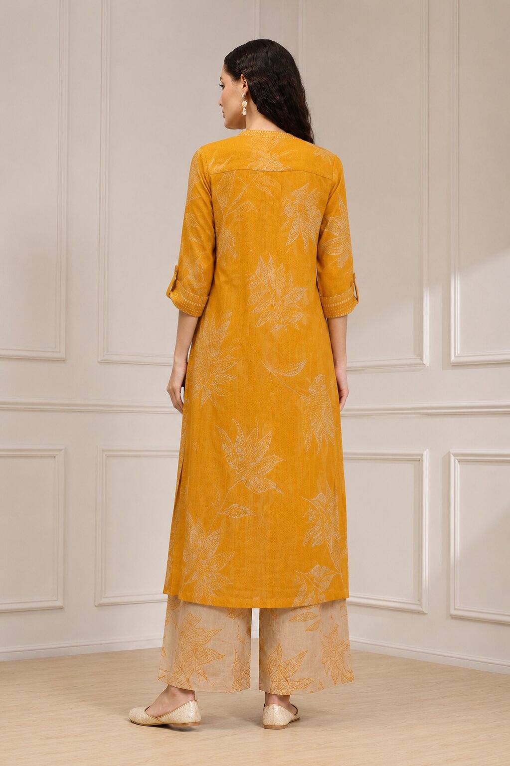 Red Viscose Rayon Printed Straight Suit Set image number 5