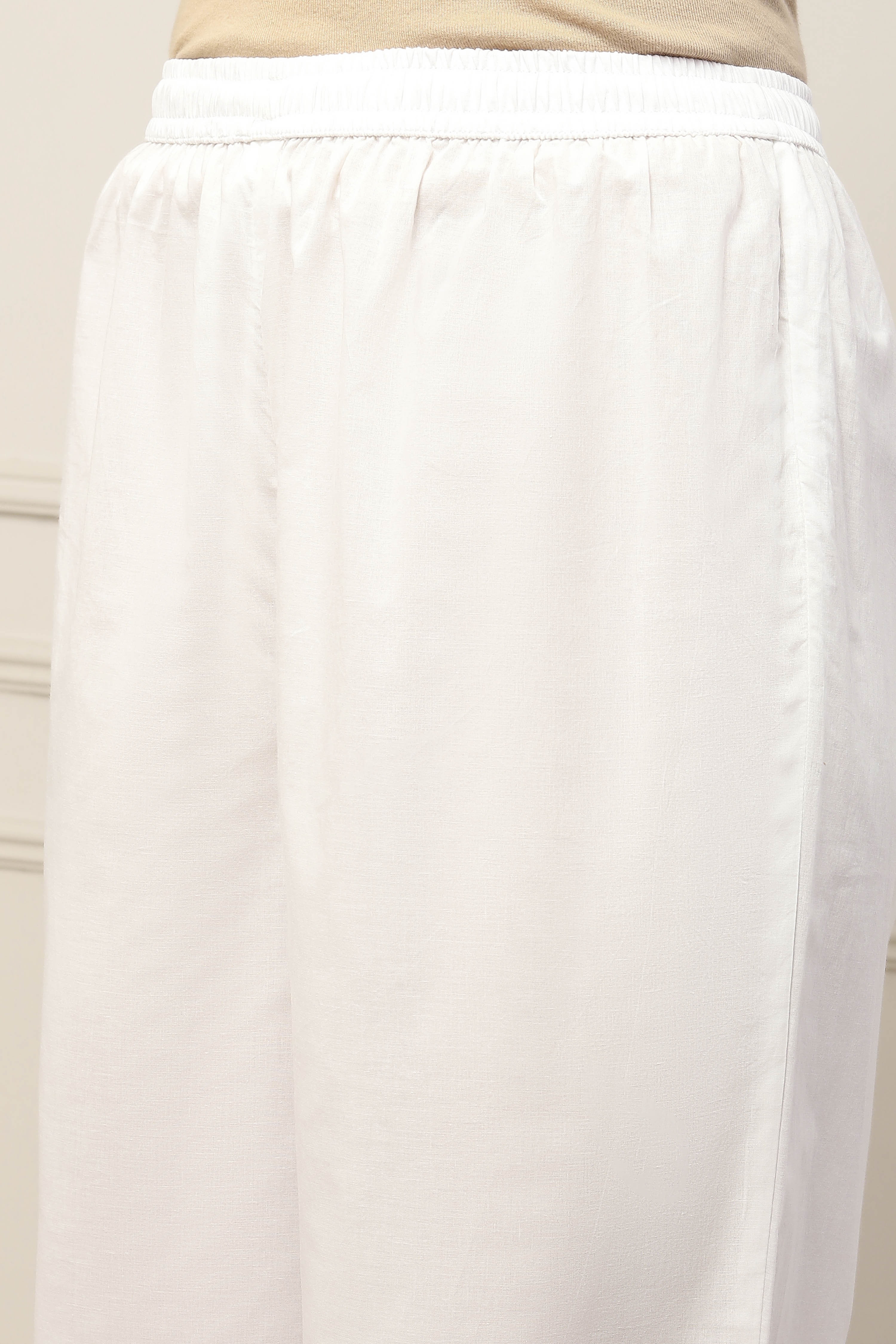 Yellow Cotton Kalidar Kurta Palazzo Set image number 2