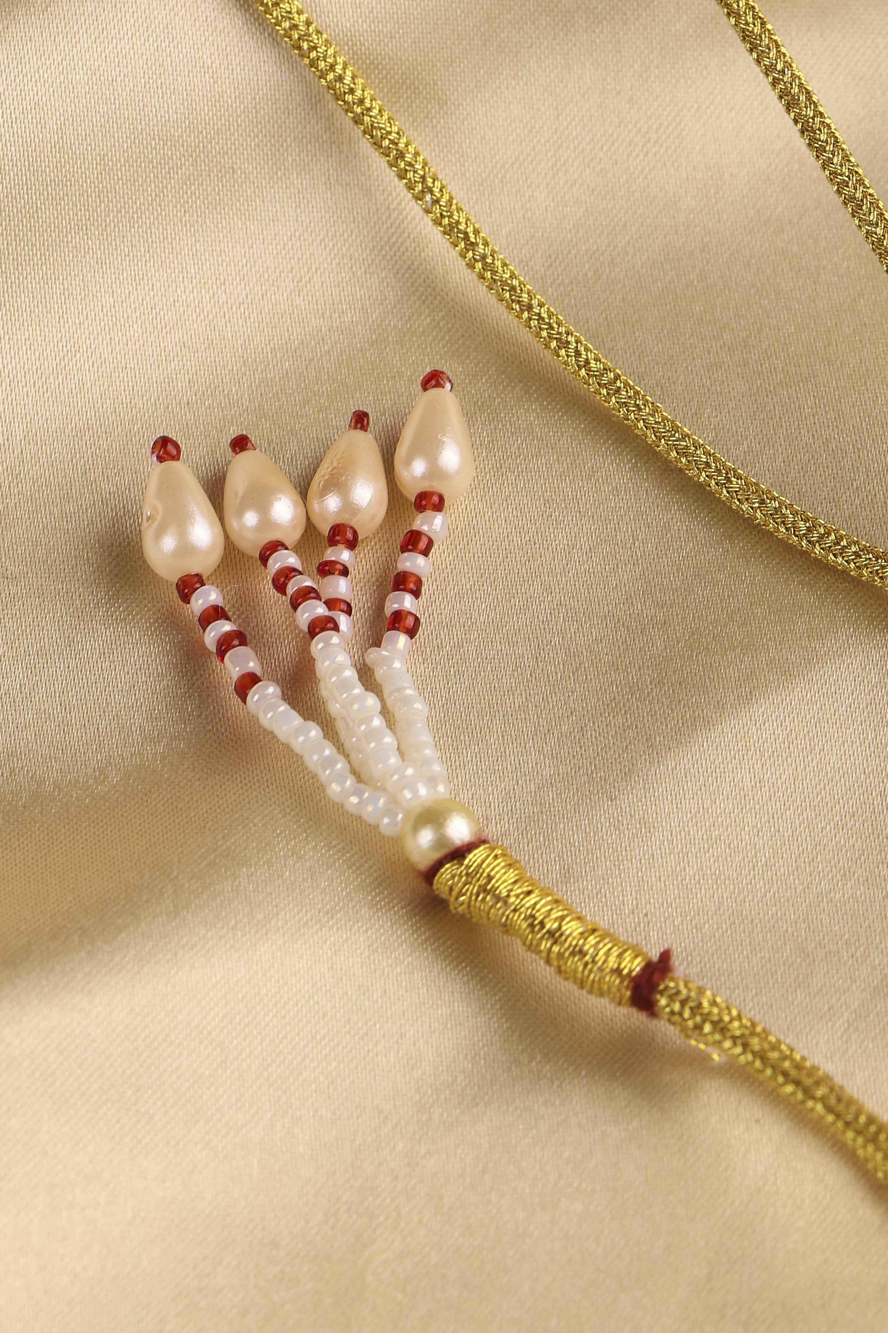 Champagne Alloy Necklace Set image number 5