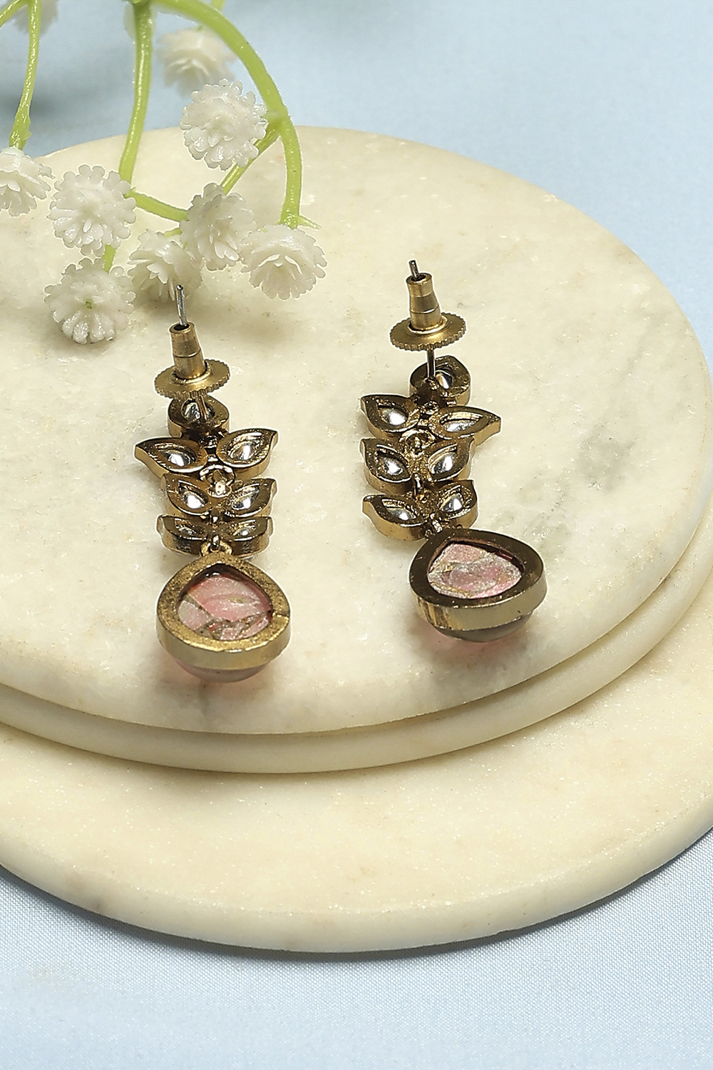 Light Pink Brass Drop & Danglers image number 2
