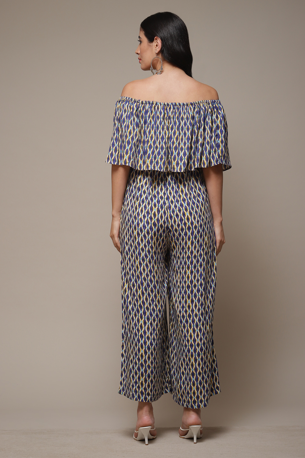 Pink LIVA Printed Jumpsuit image number 2