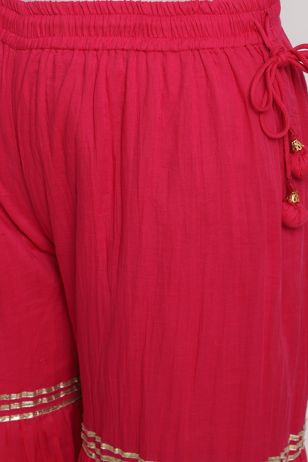 Blue Cotton Sharara Pants image number 1