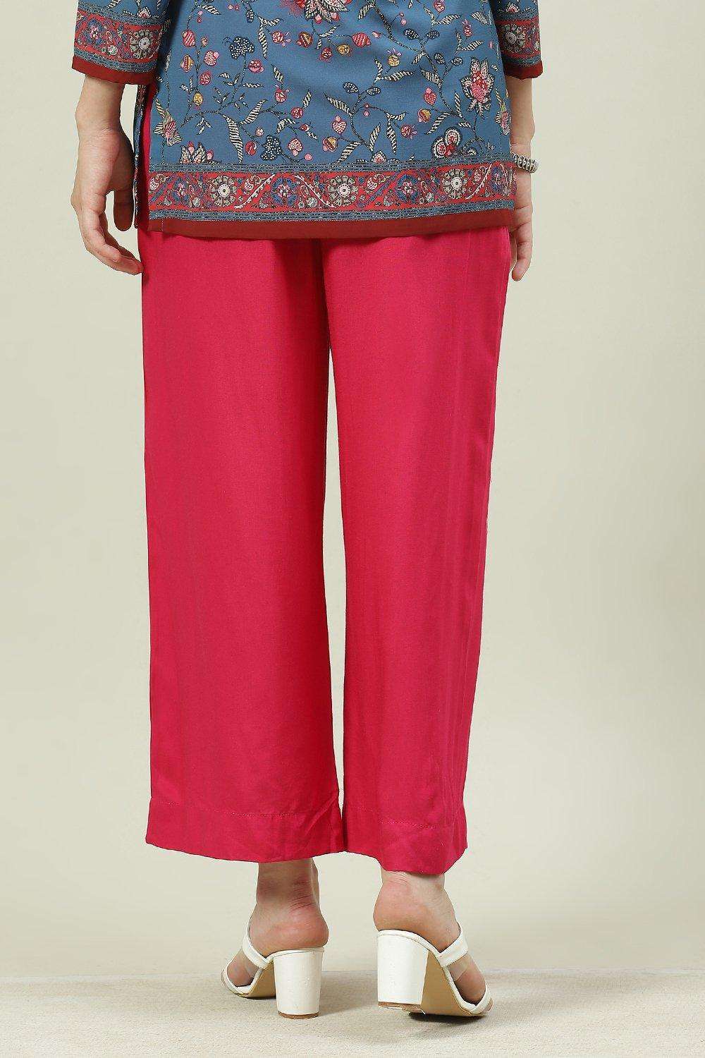 Black Rayon Palazzo image number 4