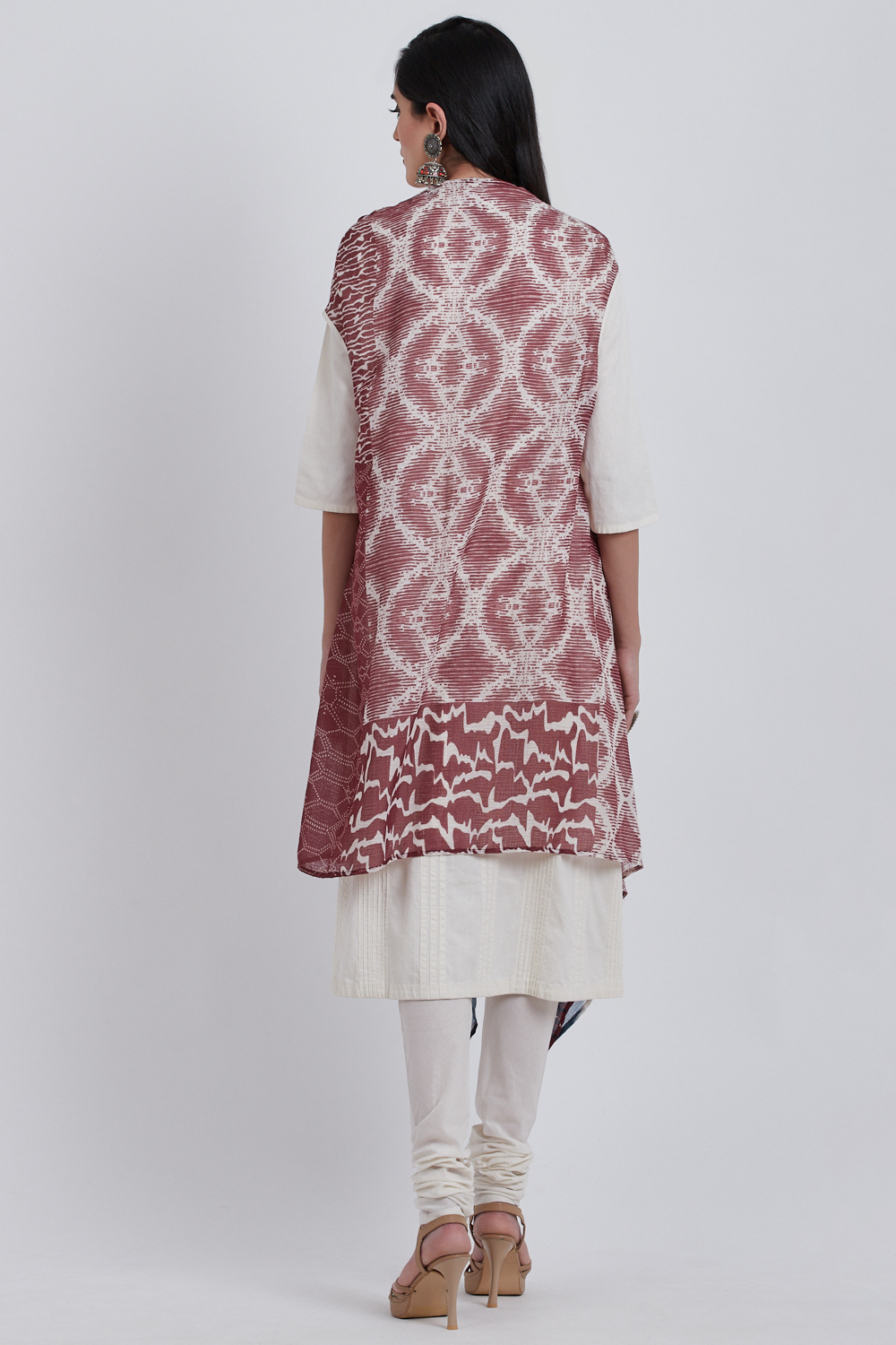 Cream Cotton Straight 3 Piece Set image number 4
