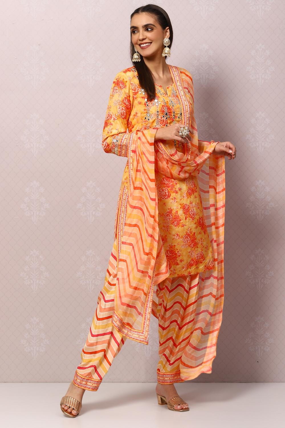 Sea Green Viscose Straight Kurta Salwar Pants Suit Set image number 0