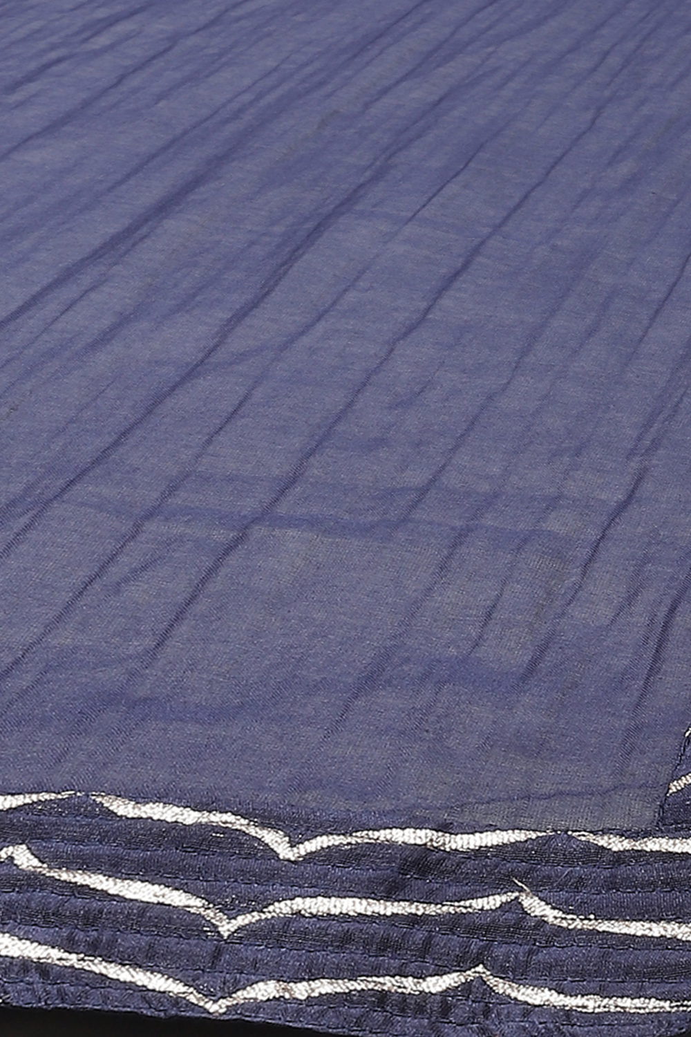 Rohit Bal Blue Cotton Silk Straight Yarndyed Suit Set image number 3