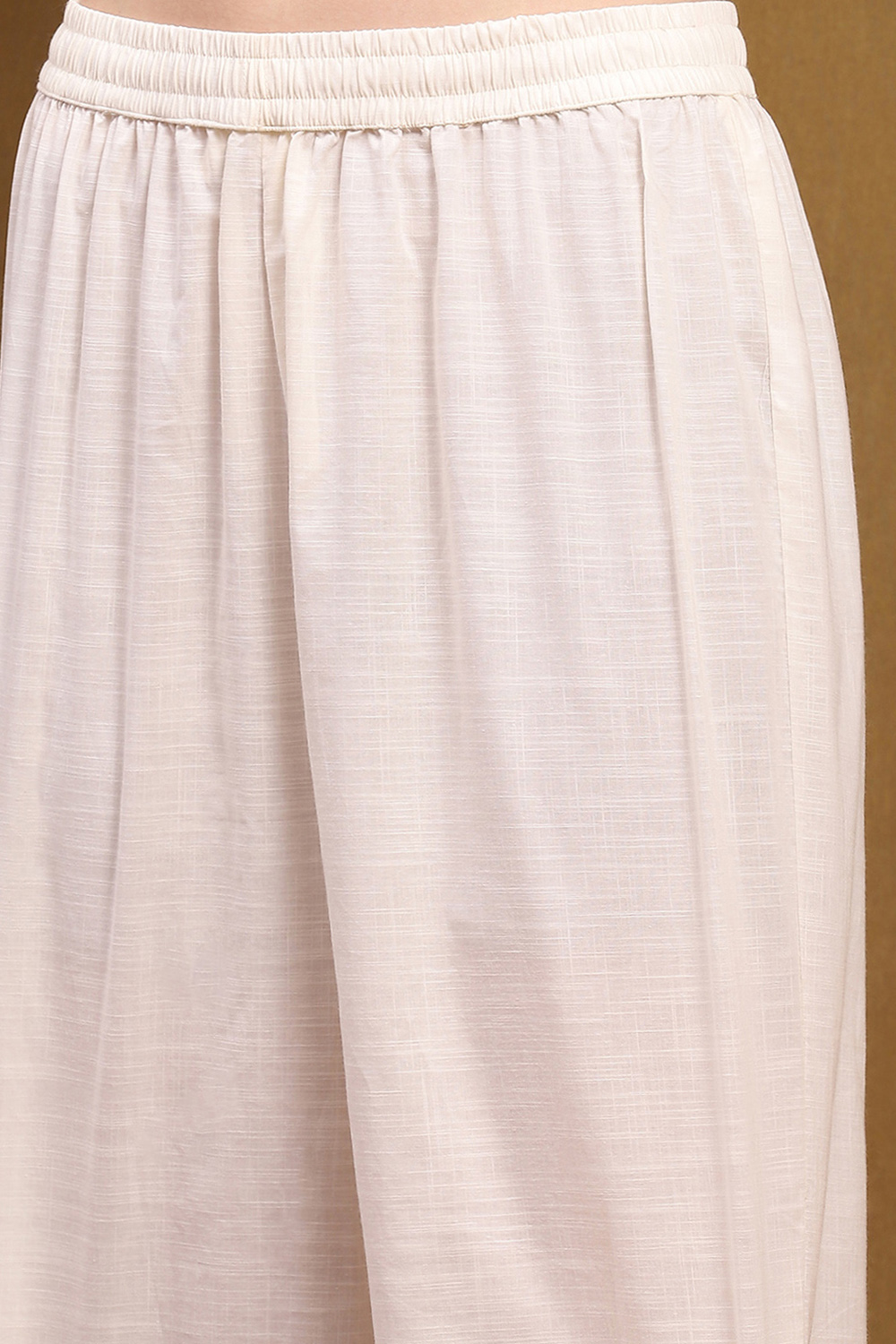 Powder Blue Silk Chanderi Embroidered Kalidar Suit Set image number 2