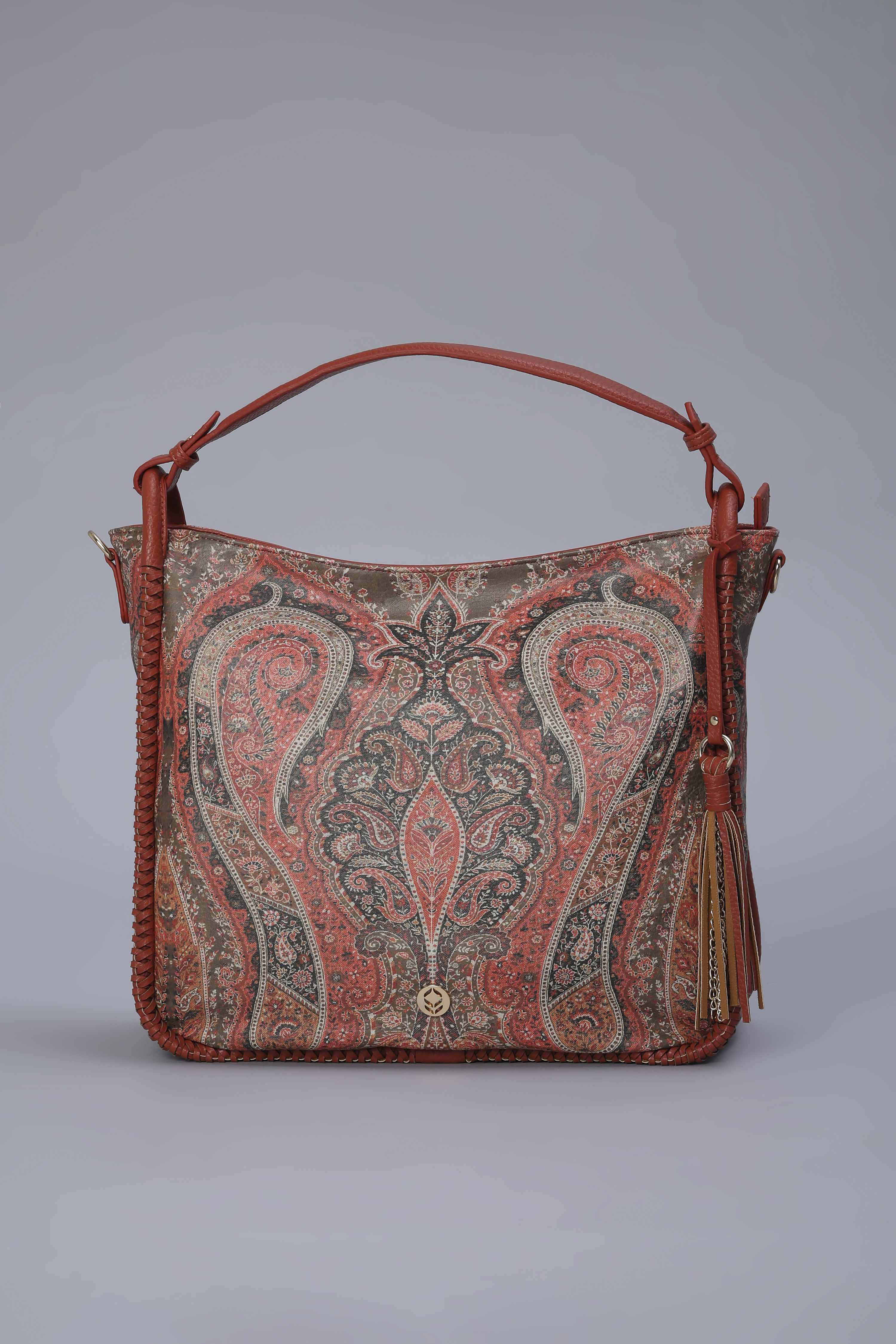 Tan PU Hobo Bag image number 2