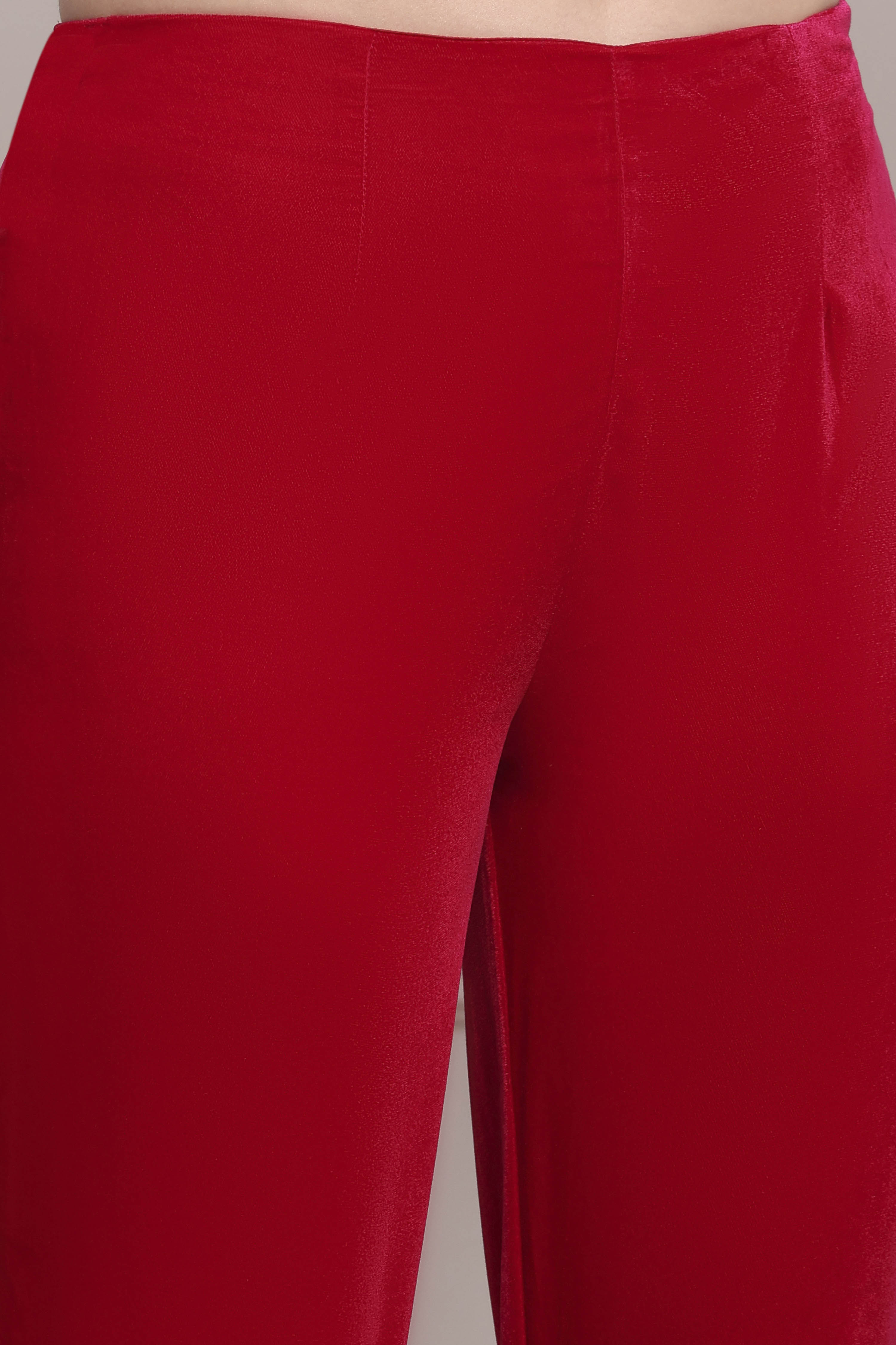 Pink Polyester Straight Printed Kurta Pants Set image number 2