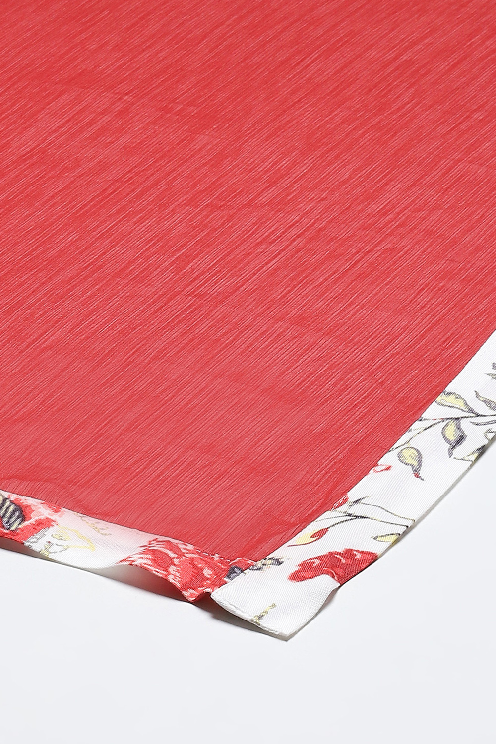 Off White Rayon Anarkali Kurta Churidar Suit Set image number 3