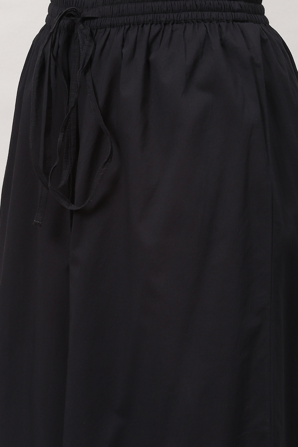 Rohit Bal Black Silk & Cotton Straight Kurta Suit Set image number 2