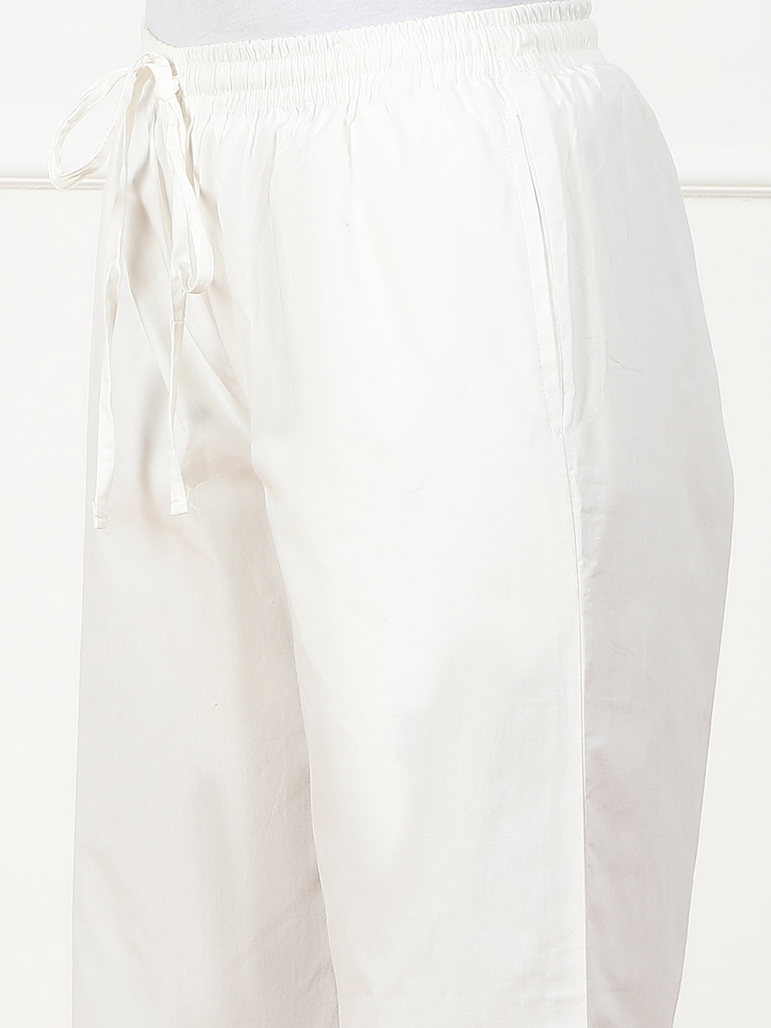 Black Cotton Solid Pant image number 1
