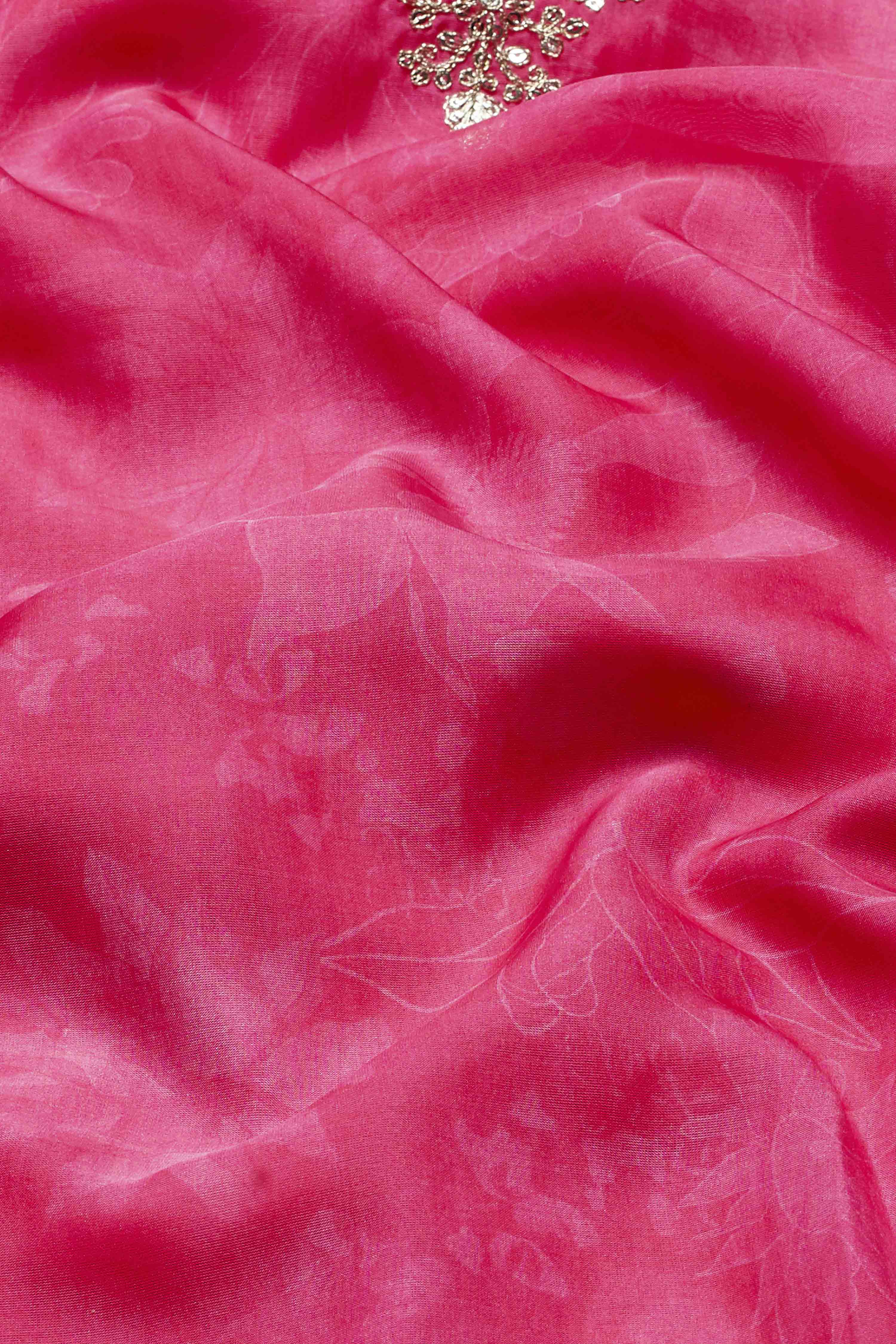 Pink Polyester Straight Suit Set image number 3