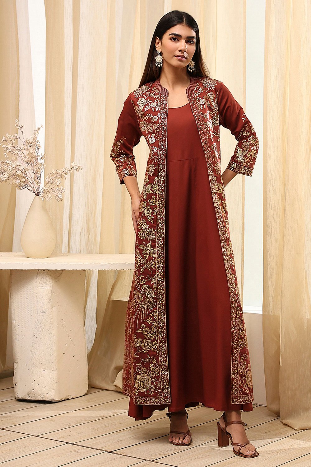 Cherry Polyester  Dress image number 6