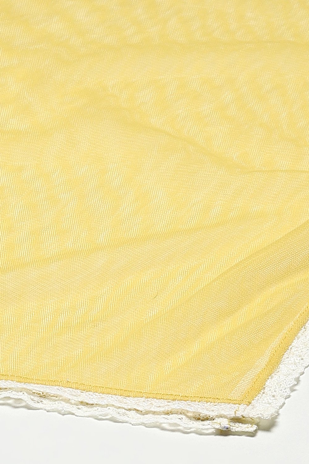 Yellow Viscose Short Top Lehenga Set image number 3